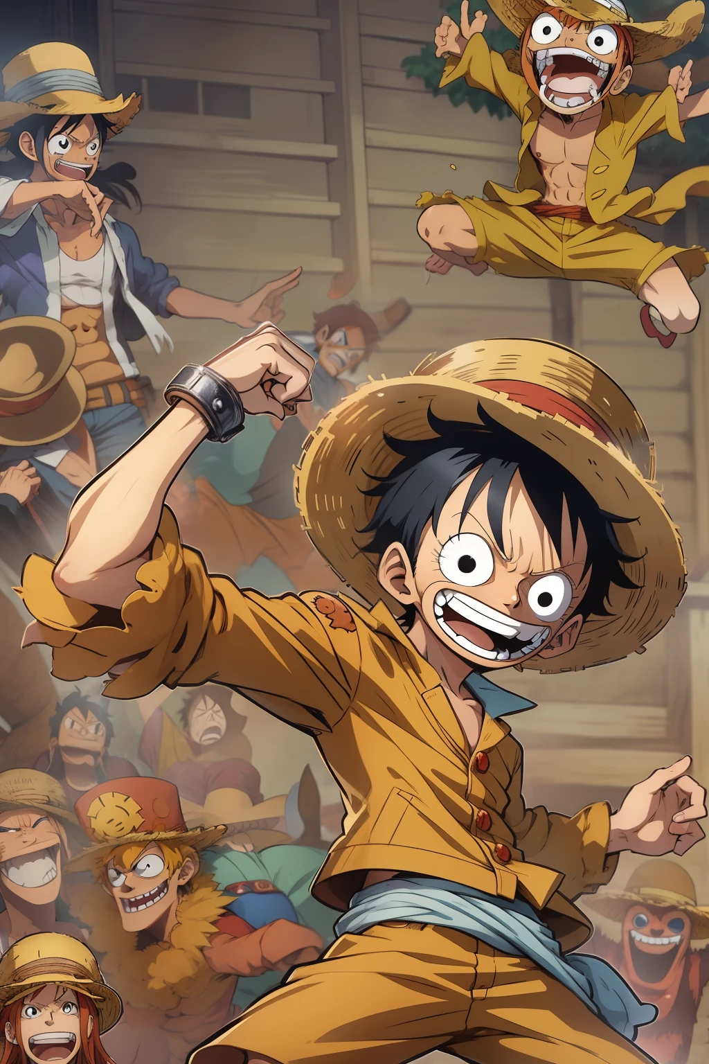 Luffy (one piece) Scooby-Doo merger