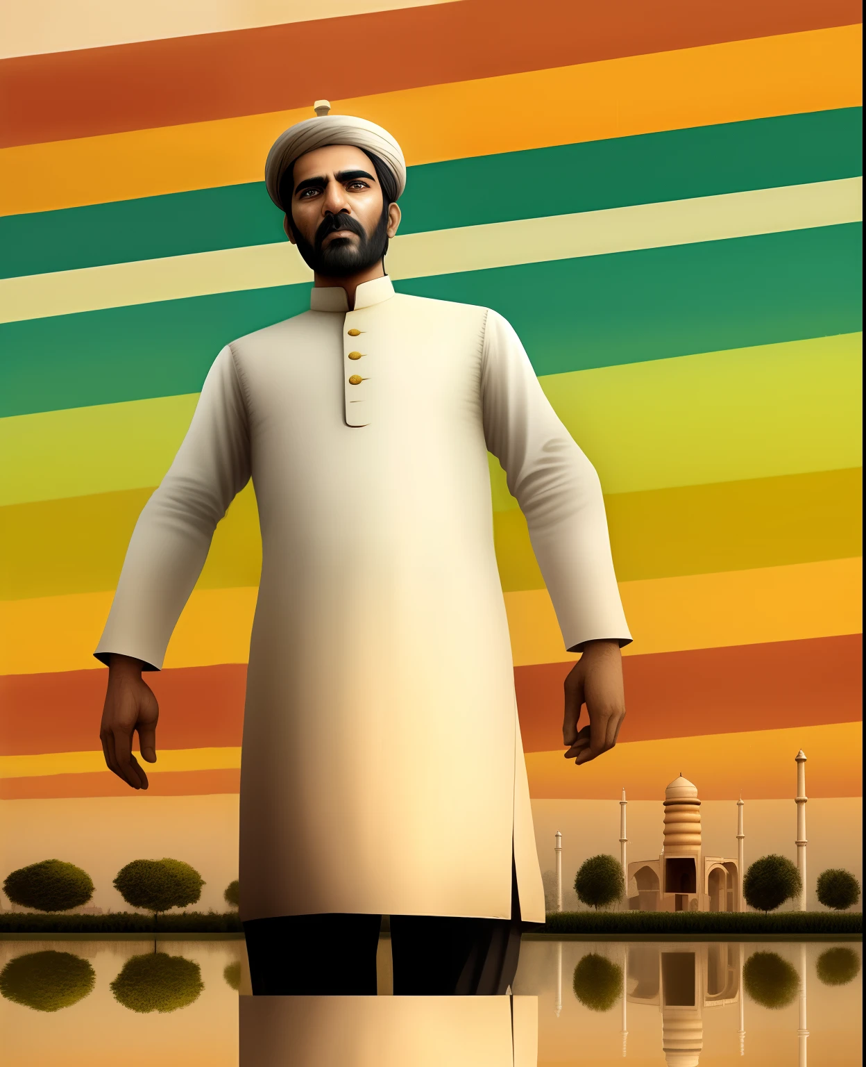 Standing at Minar E Pakistan