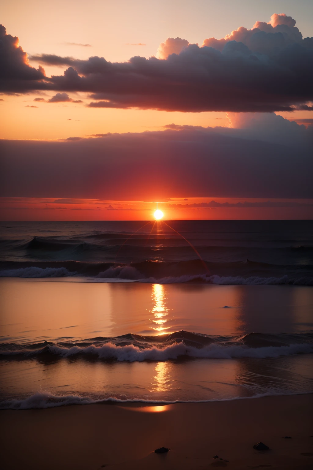 create for me ultra realistic sunset images
