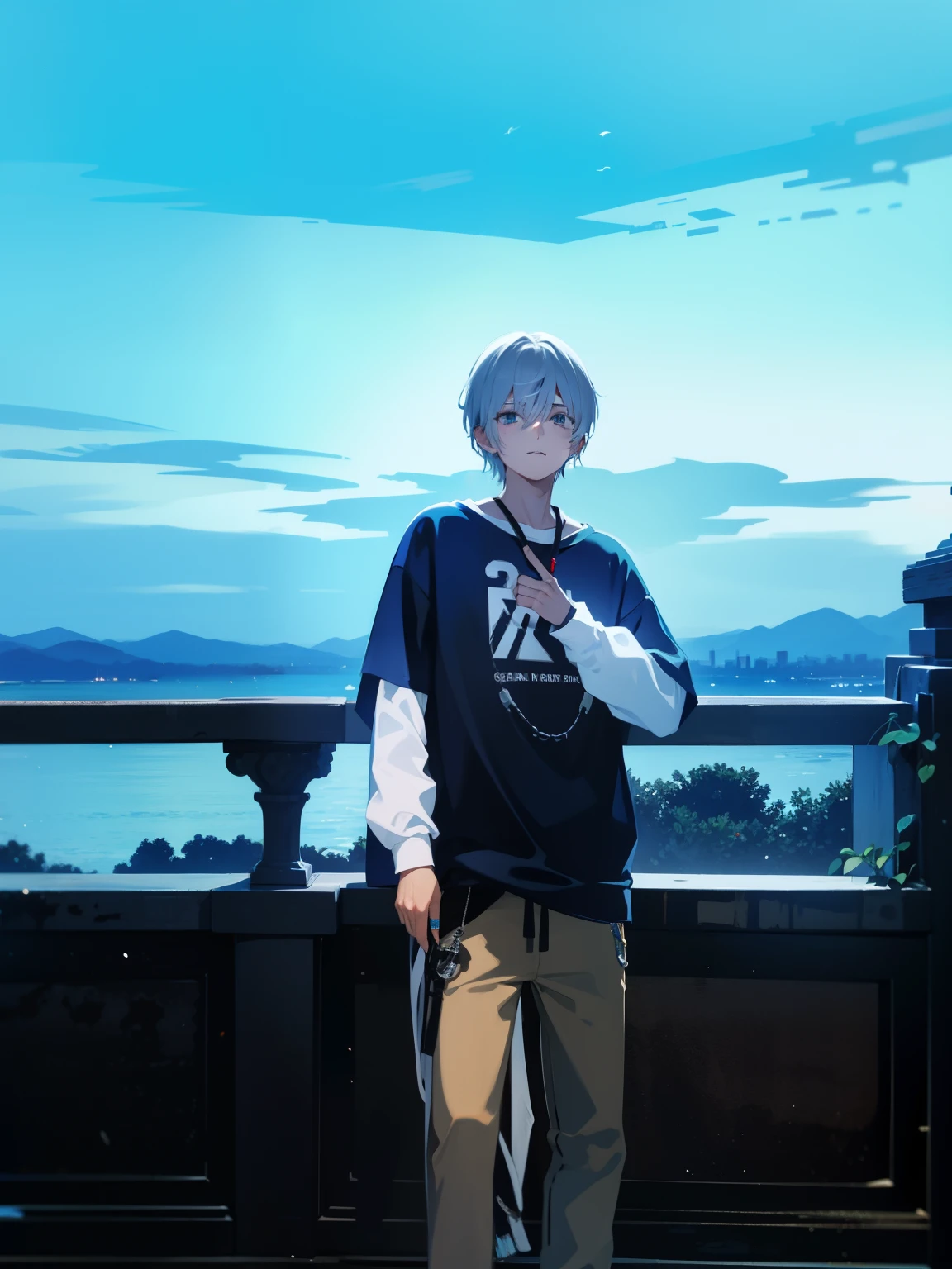 silber hair,tidal current,cool guy