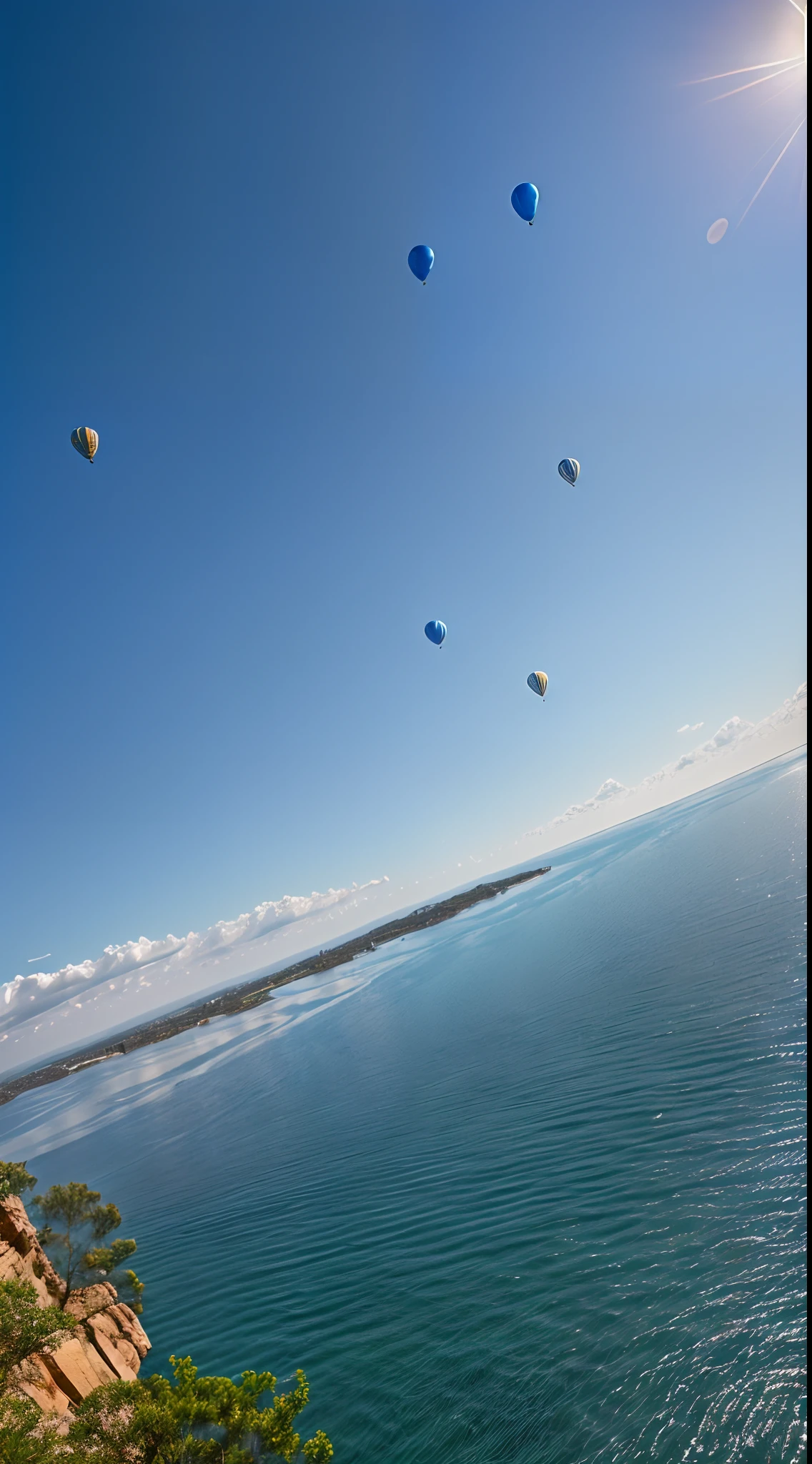 (8K UHD、RAW Photography、Photorealsitic:1.5、Digital SLR、Lifelike images)、(150 alphanumeric characters、Material is metallic、immensity、Floating in the air)、(beautiful blue sky)