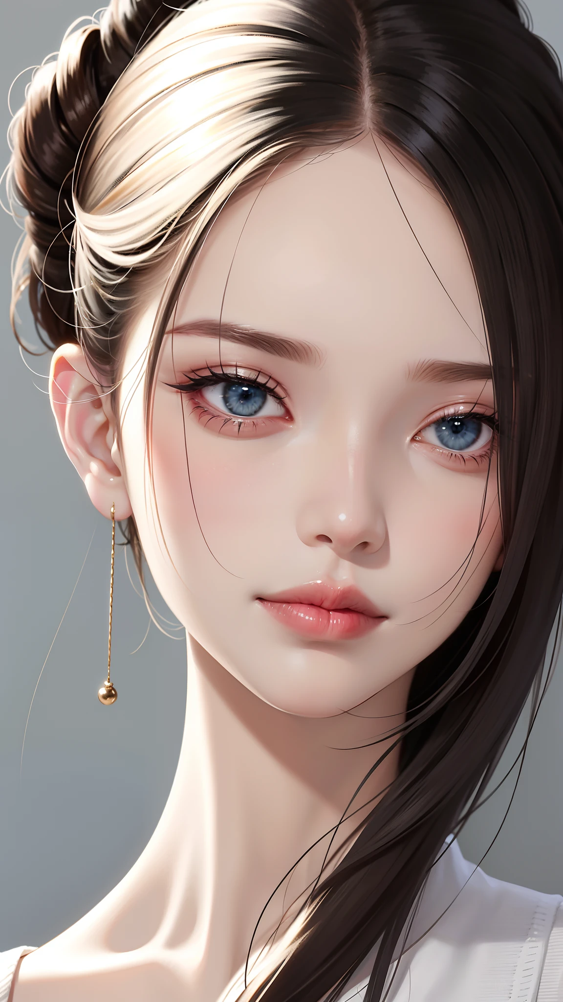 (Close up portrait of with slender small breasts and twin-tailed hair:1.5)、(Naked cute girl:1.5)、(Perfect Anatomy:1.3)、(No mask:1.3)、(complete fingers:1.3)、Photorealistic、Photography、masutepiece、top-quality、High resolution delicate and cute、face perfect、Beautiful detailed eyes、Fair skin、Real Human Skin、pores、((thin legs))、(Dark hair)