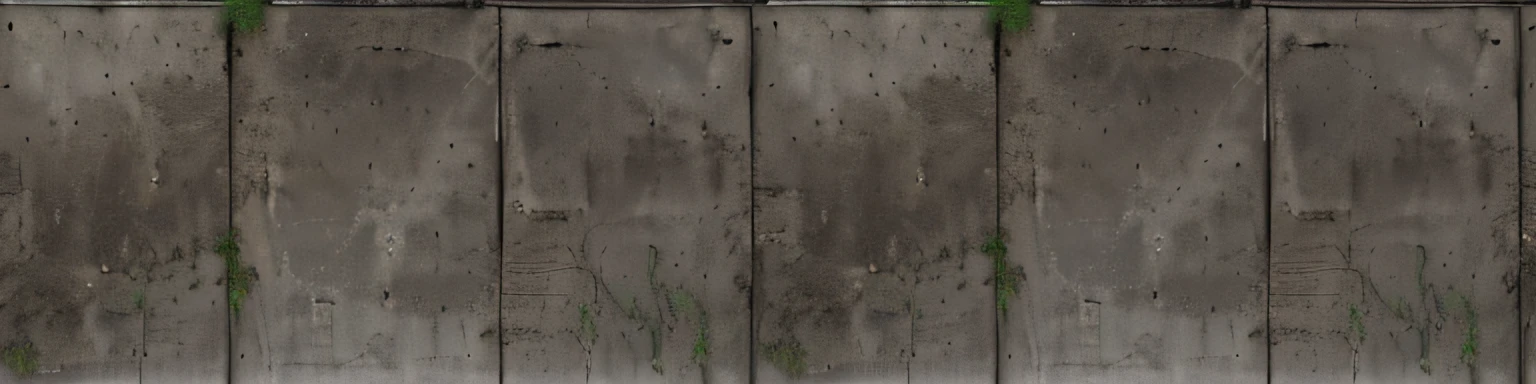Photos of the parking lot with concrete slabs, Overhead view, sprouted grass between the slabs, Shaking concrete, The texture of the factory floor made of seamless concrete slabs, Wheel tracks, covered with sand, Concrete slabs, concrete _ wallside ) ], parking, high resolution details, High-resolution detail, concrete, Untextured, Super High Resolution, high resolution texture, concrete wall, dark hangar background, Gray warehouse background, high resolution textures, High resolution and detail