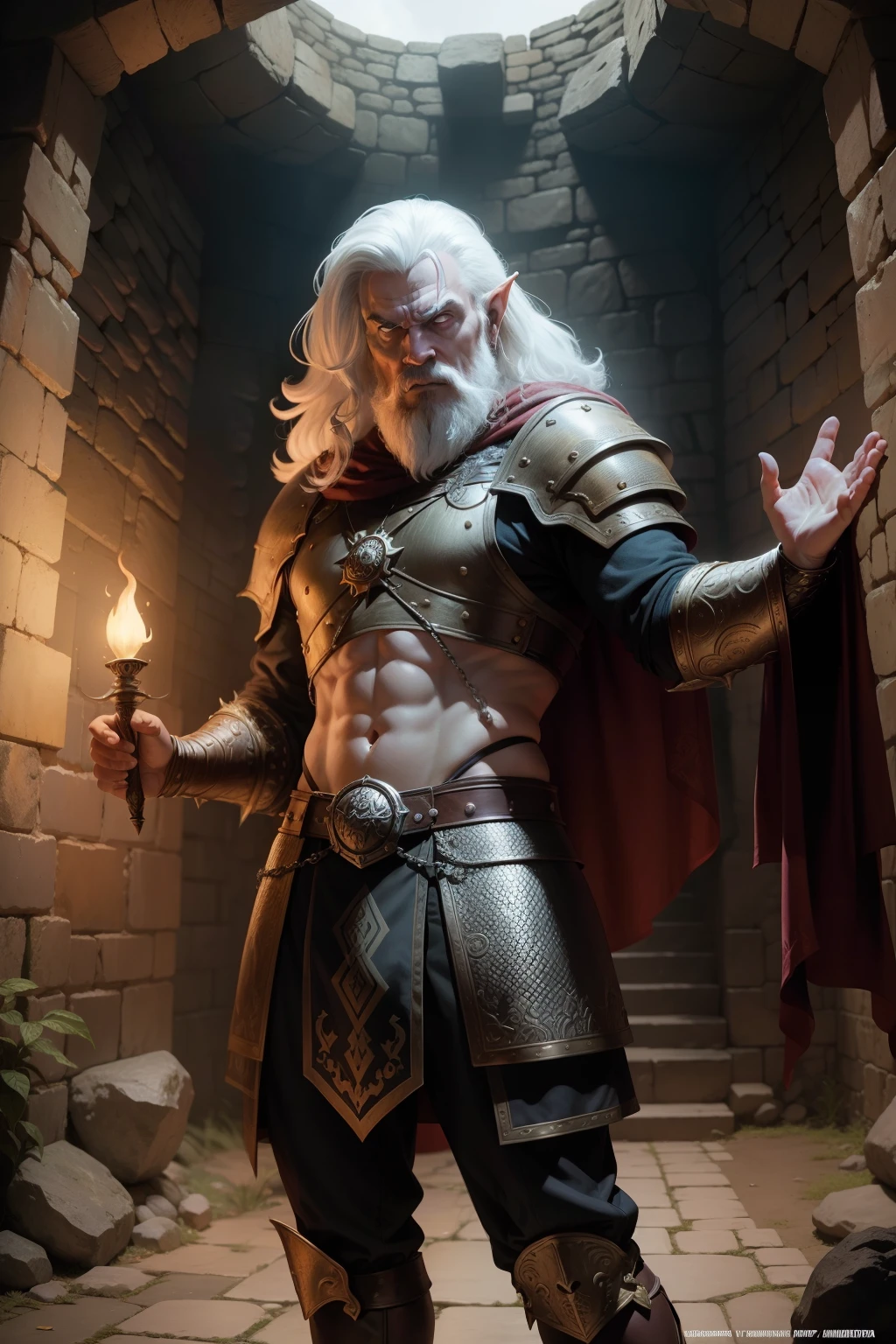 Albino: fantasy dwarf character, cabelos brancos, corpo peludo, olhos brancos, ArmDuranteura realista, Arte de fantasia semi-realista dos anos 80, Masmorras&Dragons 2nd Edition, Conan, AdvanceDuranteo D&d, Joe Frazetta, larry elmore, arte de larry elmore |, em cDuranteeia, camisa em cDuranteeia, segurando faca, pupilas brancas, cego, in tunnel, Standing in the tunnel environment, fundo escuro, Larry Elmore-style character •, vestindo camisa de algema, larry elmore Art Style, Arte Greyhawk, Advance of the dungeons&dragons, Durante&d, Masmorras&Dragons 2nd Edition, larry elmore Artista, feio, Albino, Underground, dungeon, caverna, John Easley, Art by John Easley, John Easley's artistic style, John Easley, artista, Masmorras&dragon cover art, fantasia sombria, semi-realista, Fantasia sombria dos anos 80, Arte de fantasia dos anos 80, Lord of the Rings, armadura chainmail, usando armadura, Arte de fantasia dos anos 70, eixo de mina, fundo do eixo de mina, fundo da masmorra, harsh lighting, fire, darkeness, personagem solo, larry elmore, d&d arte da capa, Para&Arte da capa D, Para&Arte da capa D, advanced dungeons & Arte da capa de Dragons, Masmorras&Arte da capa de Dragons, armadura realista, usando armadura medieval, armadura de trincheira, em cadeia, chest plate