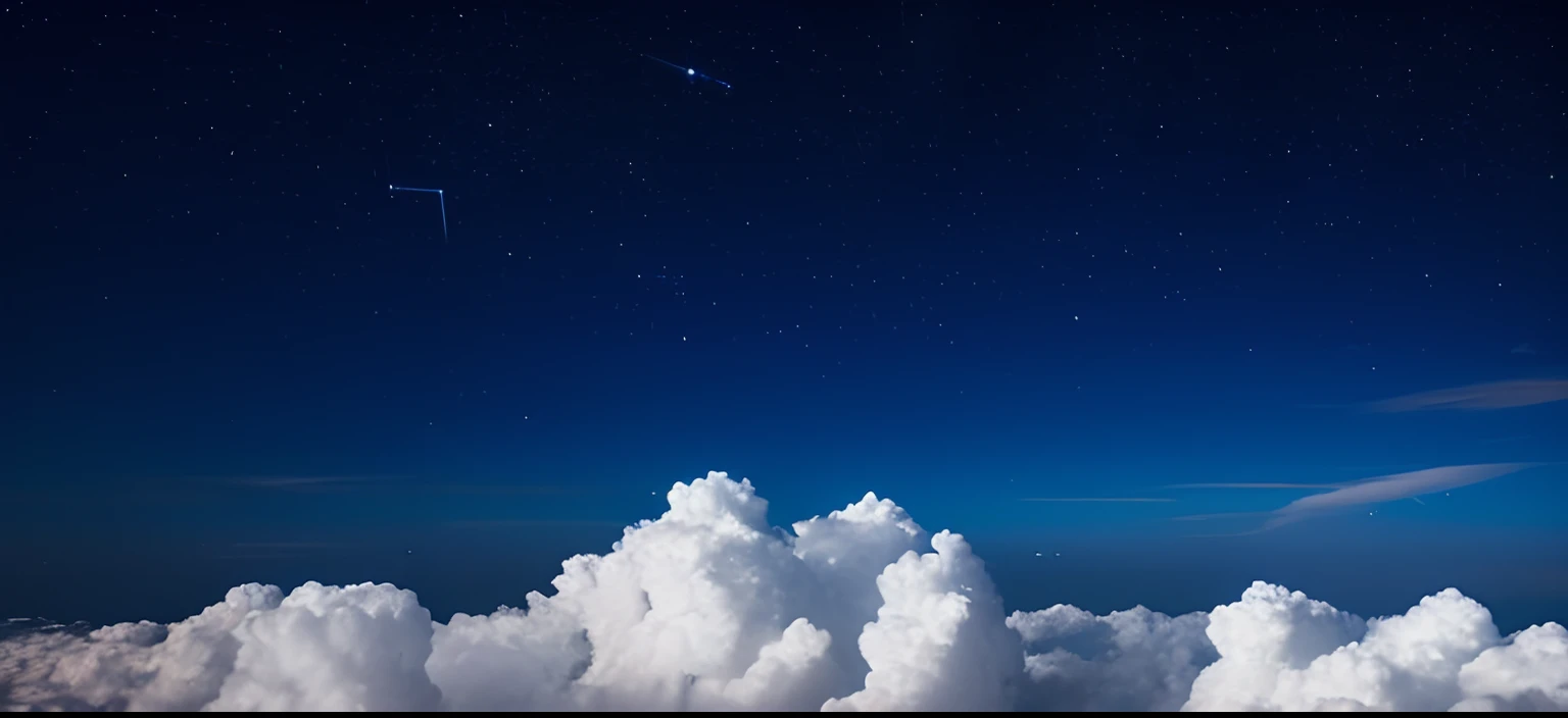 There are many stars in the sky above the clouds, Night sky with clouds and stars, on a clear magnificent night sky, deite-se em nuvens brancas fairyland, star-studded sky, Starry sky in the background, many stars in the sky, Night sky with dazzling stars, Star in the sky, luminous sky heaven background, Many stars in the night sky