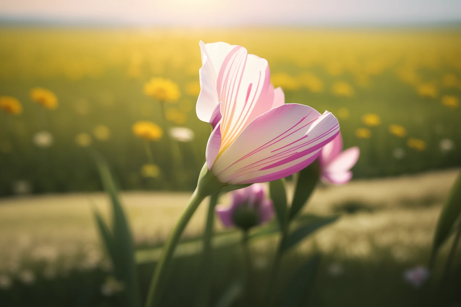 flower sea,florals,grassy fields,Close-up,florals