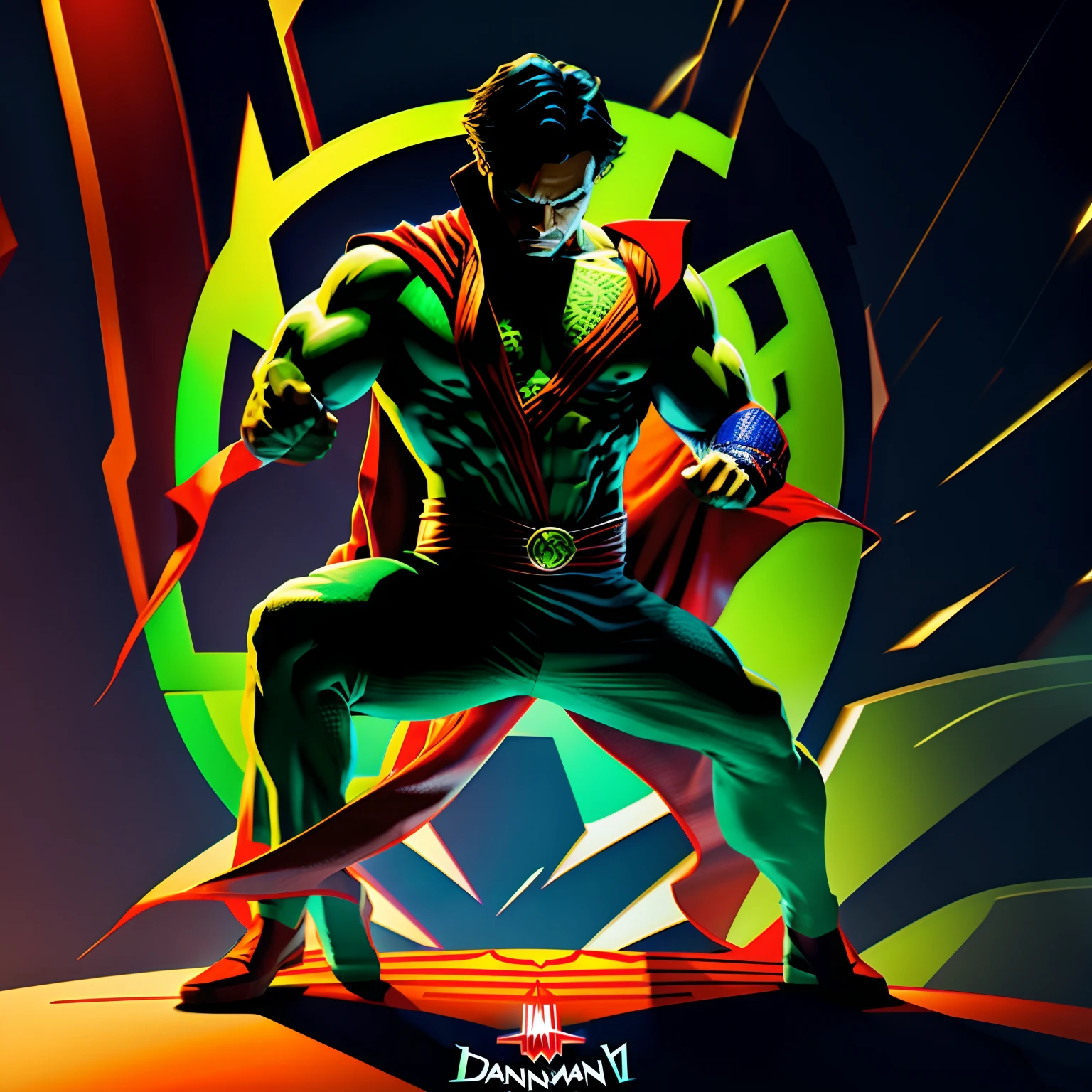 Create a vector logo, Hulk, dr. Strange, Spiderman Model Leonardo Diffusion v2 Strength 0.40 Scale 7 5 Midjourney -- ar 2:4