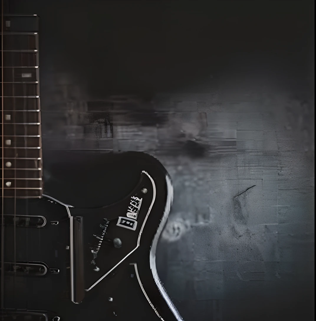 Top image quality、A black electric guitar sits on the table, Heavy Blues Rock, lead guitar, electric guitar, guitar solo, blues, Grunge Rock, locks, Classical Guitar, real guitars hanging on the wall, electric guitars, cover shot, Black and blue, Fender Stratocaster, Atmospheric blues, guitarrist, rocking out, What's playing, Jam to music