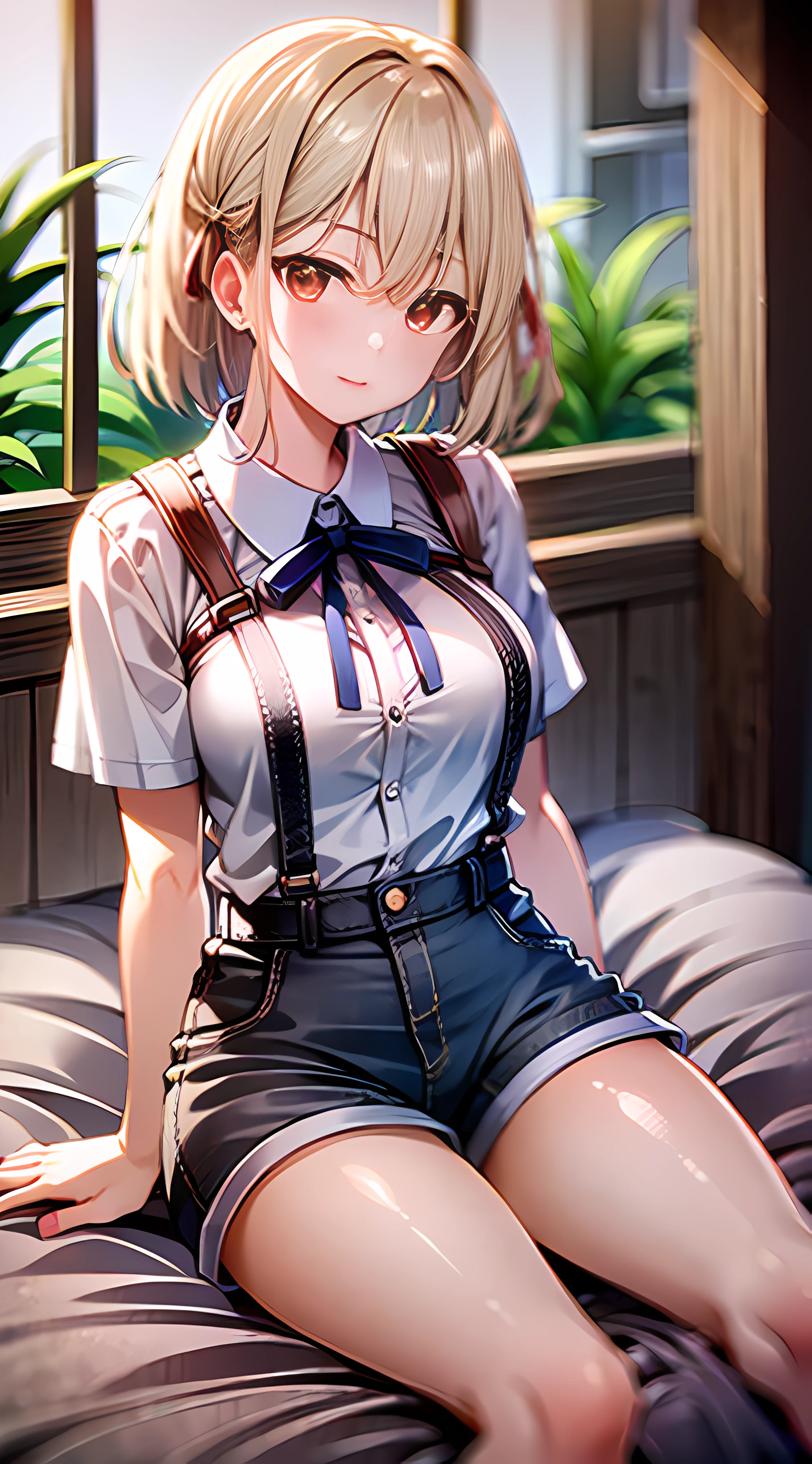 Character Focus、From above(school uniform:1.3), (Plain beige clothing around the waist:1.5), (West knot:1.3), (white collared-shirt:1.4), ((white collar, Unbutton, Short sleeve):1.2), (Red Plaid Pleated Skirt:1.3), ((necklace, Colorful Bracelets, ×Hair accessories):1.2),
Very detailed、(8k, RAW Photos, highest quality, masterpiece:1.2), (extremely detailed 8k wallpaper),shape、Professional Lighting,Sharp focus, Written boundary depth、
Browsing Caution、Clear Eyes、Perfect Anatomy、With a girl、15-year-old student、Black Gal(Dark Skin:1.2)、(Oily skin,Glowing Skin,Shiny skin,Sweat:1.2),smile、Plump thighs、Huge 、Fully exposed、Big Breasts,(gap between buttons:1.4)、Lift up your skirt、blue eyes、blonde、(Compensate:1.1)、(Black High Socks 1.6)、:1.6、Brown Loafers、sitting、((open legs:1.5)),On the street、Pastel colored pantiesが見えている、((Pastel colored panties))、((Shiny panties))、((Normal position:1.4))、(((Squatting pose))),((I was made to sit with my legs open...))、cowgirl position, squatting, spread legs、, blazer,