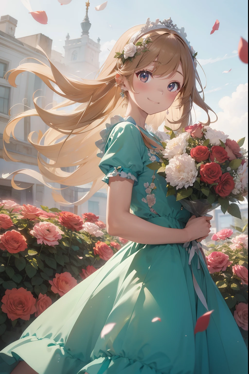 masterpiece、diadems、Large-flowered rose、A refreshing smile