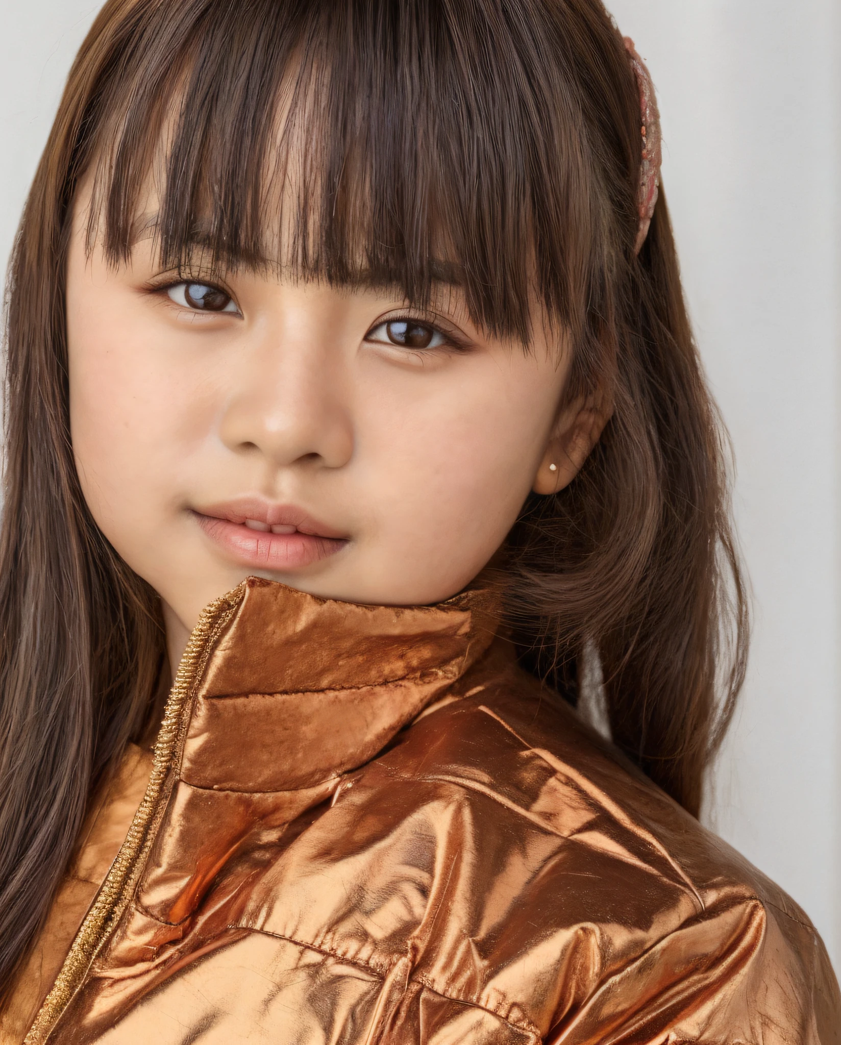 arafed menina em uma jaqueta brilhante posando para uma foto, young asian girl, Chiho, Rapariga, , ouro brilhante, menina jovem bonito, next gen, 2 anos, Jaeyeon Nam, 5 anos, imagem retrato, retrato jovem menina, Ayaka, Lulu Chen, garotada, Menina chinesa, Retrato C 1 2. 0