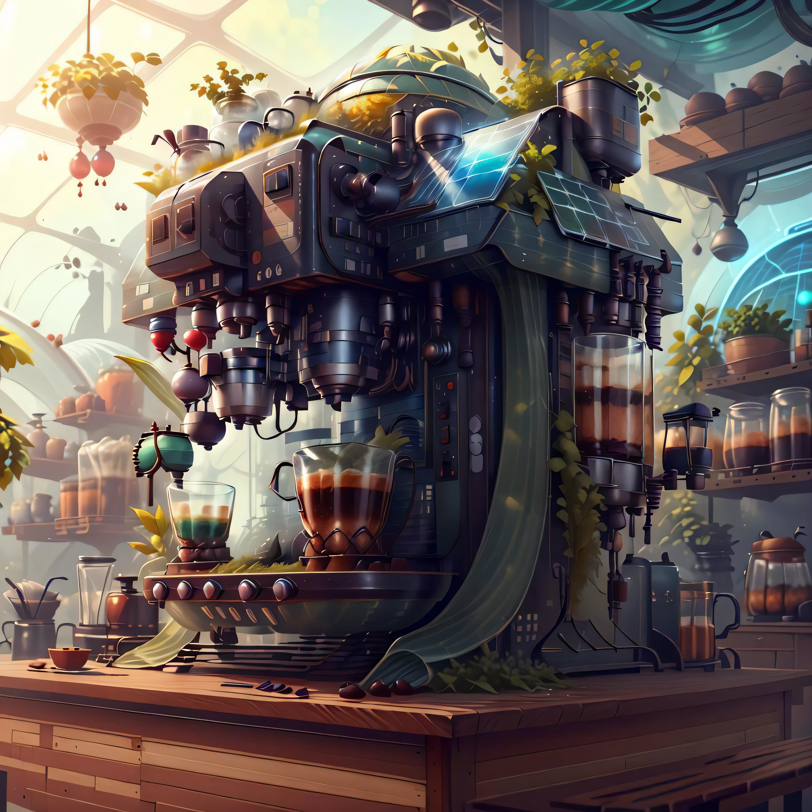 SolarpunkAI
(green-powered:1.4) coffee machine