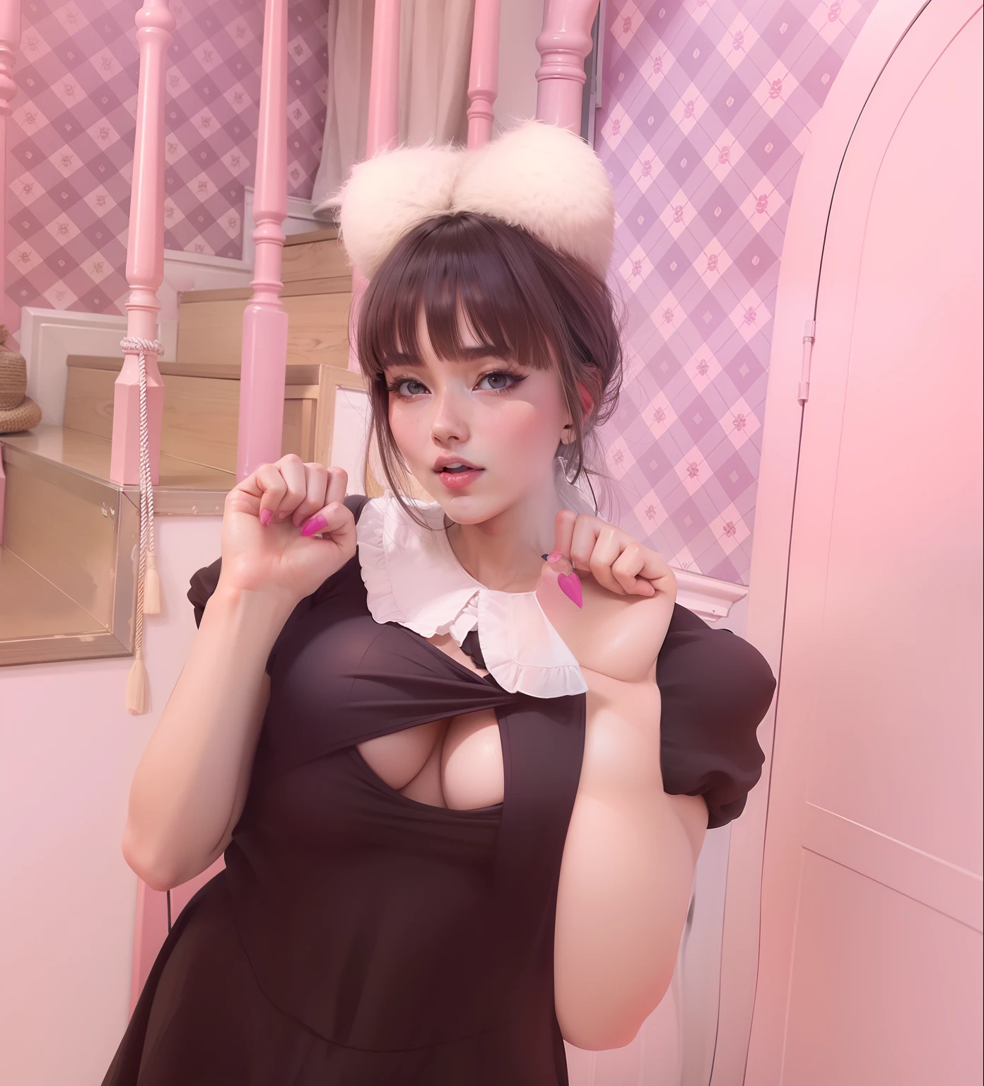 Bare big breasts