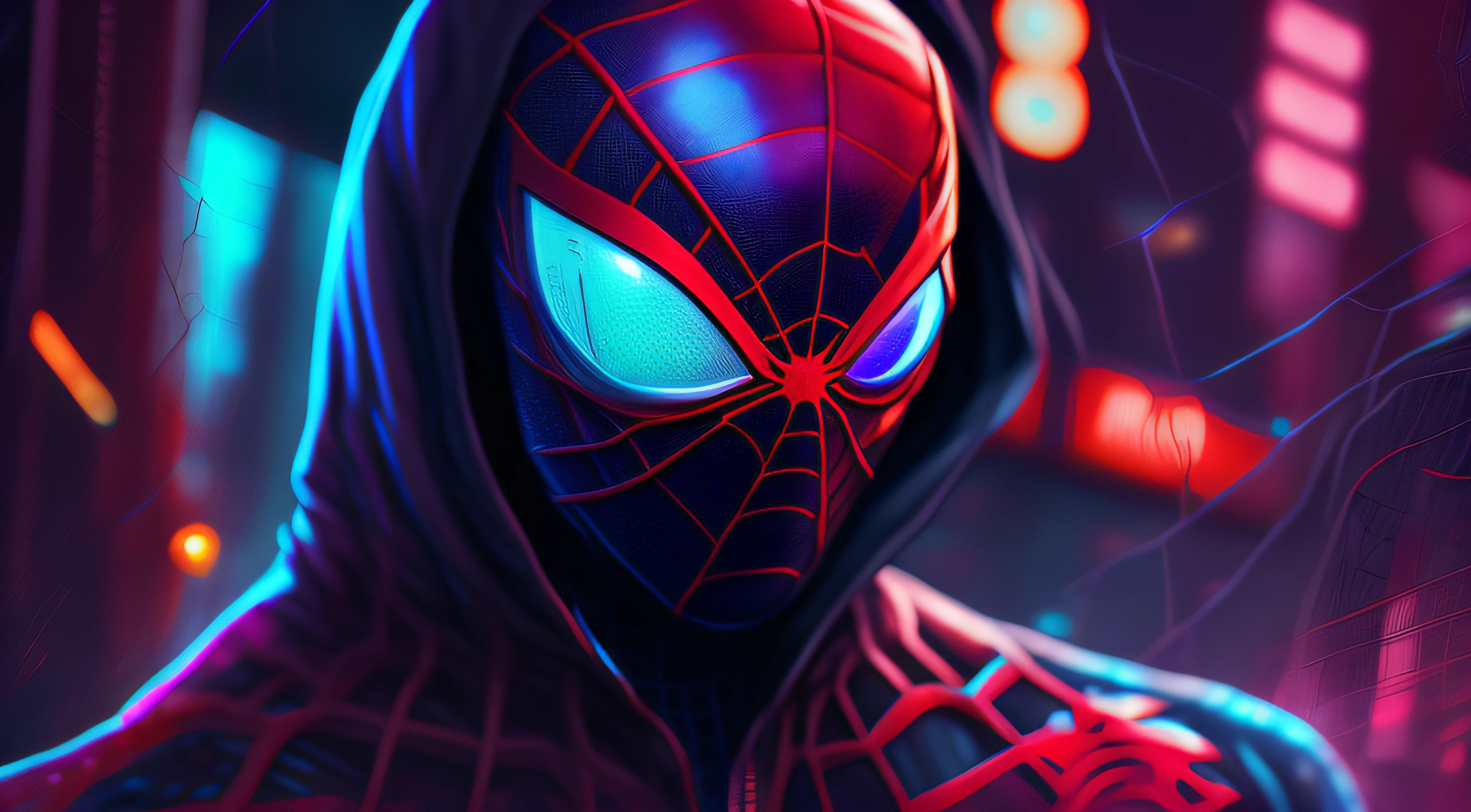 Spider man,Cyberpunk,8k