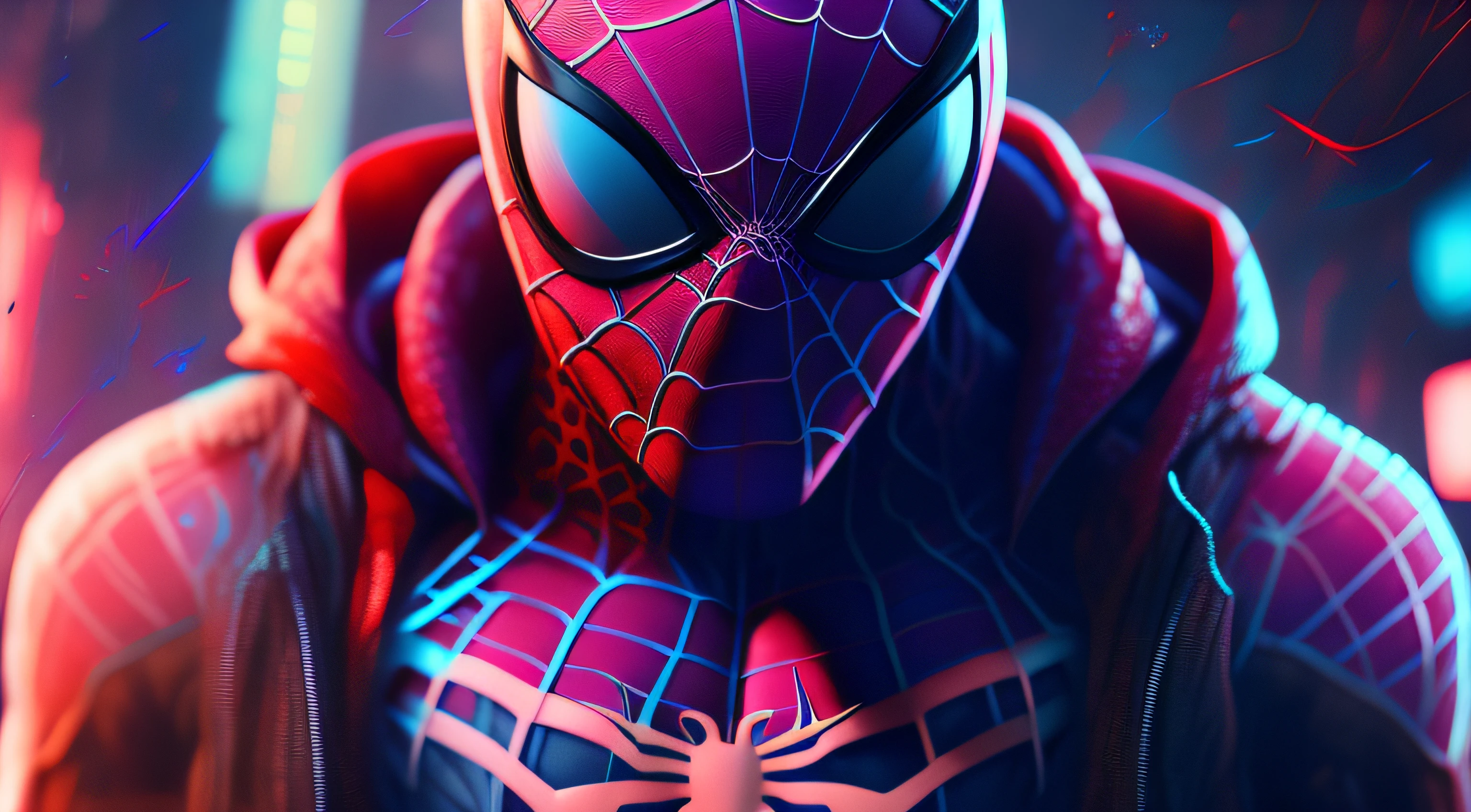 Spider man,Cyberpunk,8k