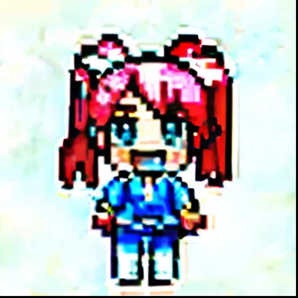 tmasterpiece,Best quality at best,The best 8k wallpapers,(tchibi),
1 cute single ponytail girl high school student, 独奏, little breast, with pink hair,
Be red in the face,ssmile,heads,
white backgrounid,pix