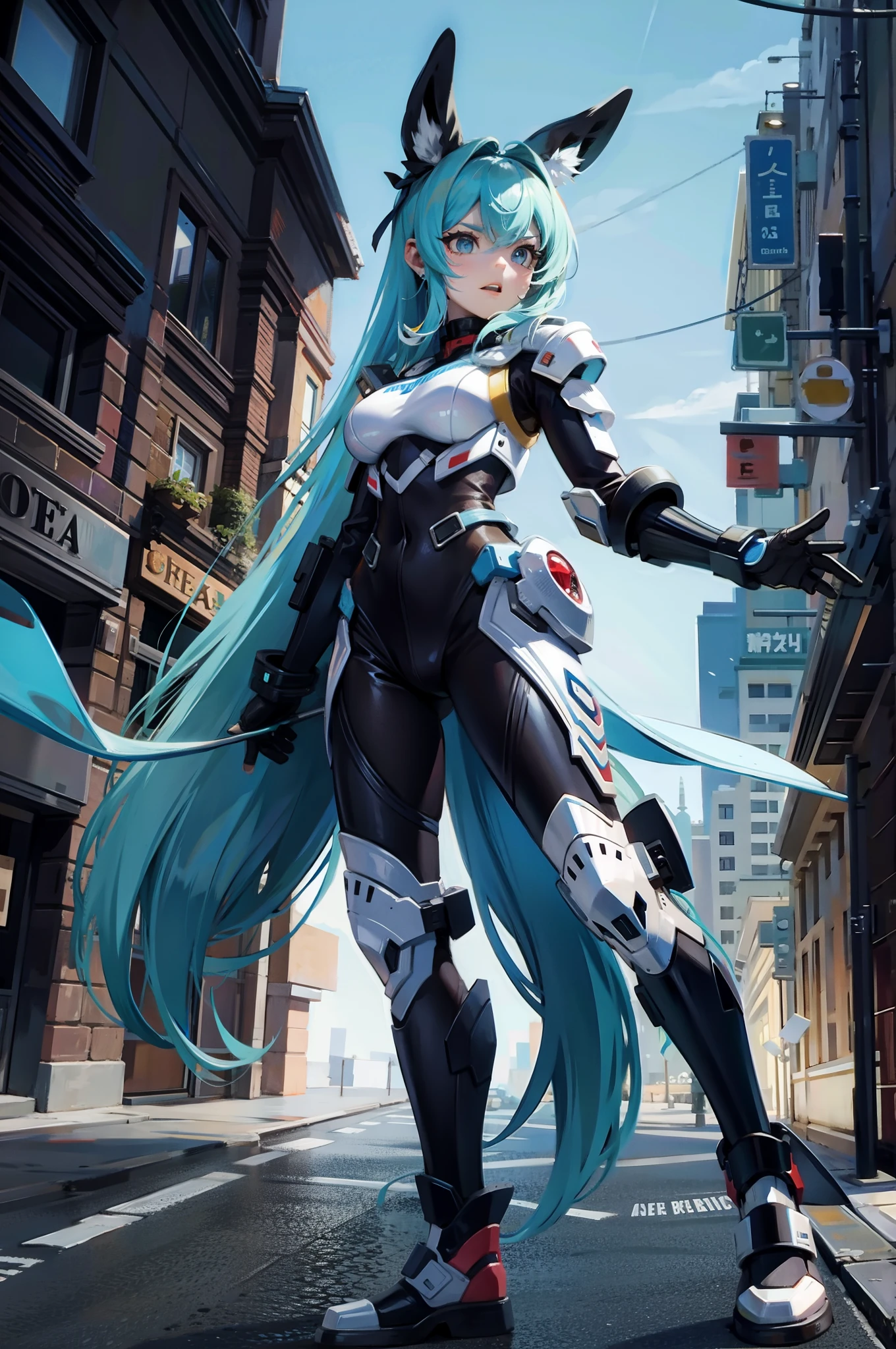 with background