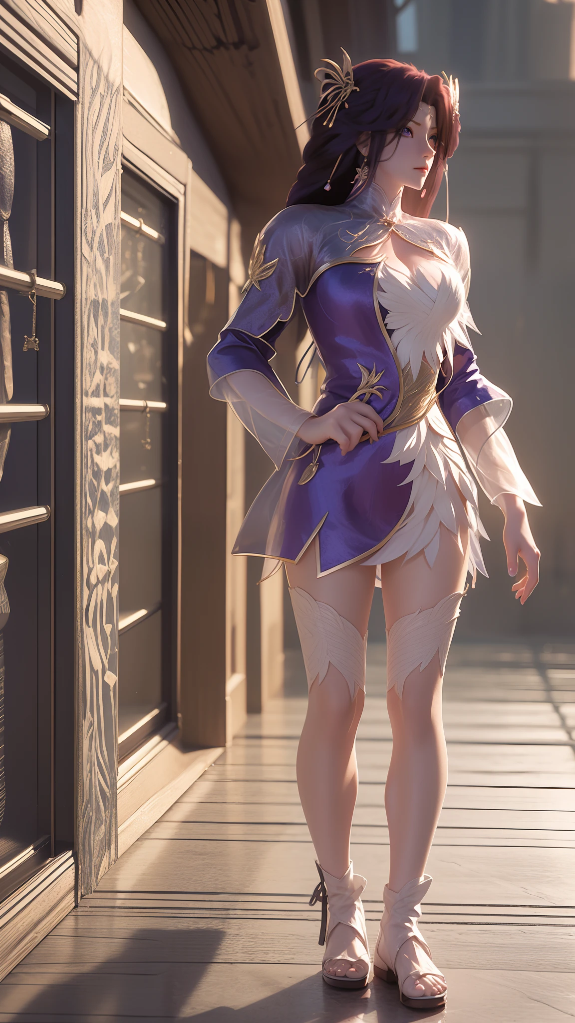 anime - style image of a woman in a short skirt and jacket, Smooth anime CG art, made with anime painter studio, Realistic anime 3 D style, photorealistic anime girl rendering, drawn in anime painter studio, Photorealistic anime, anime styled 3d, 3 d anime realistic, maya fey from ace attorney, Makoto Shinkai. High detail, anime realism style