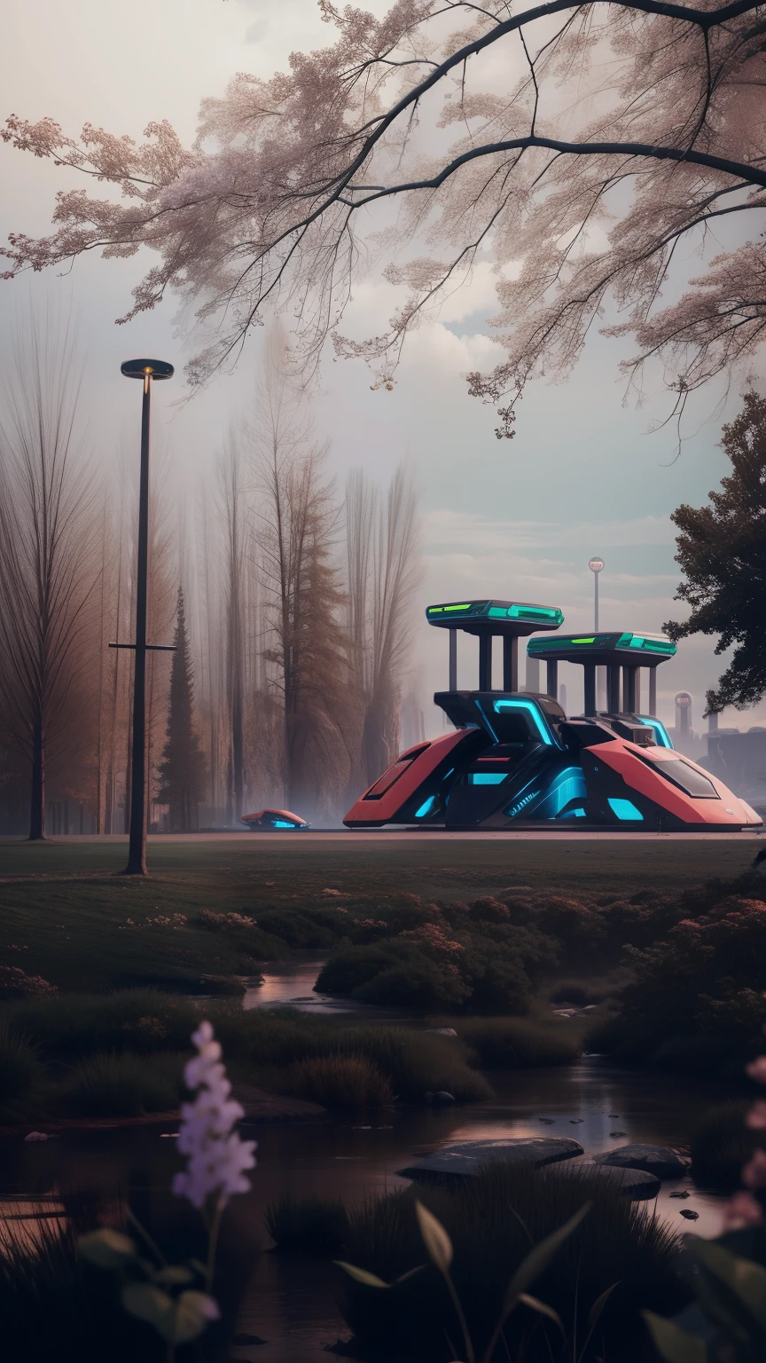 Futuristic landscape