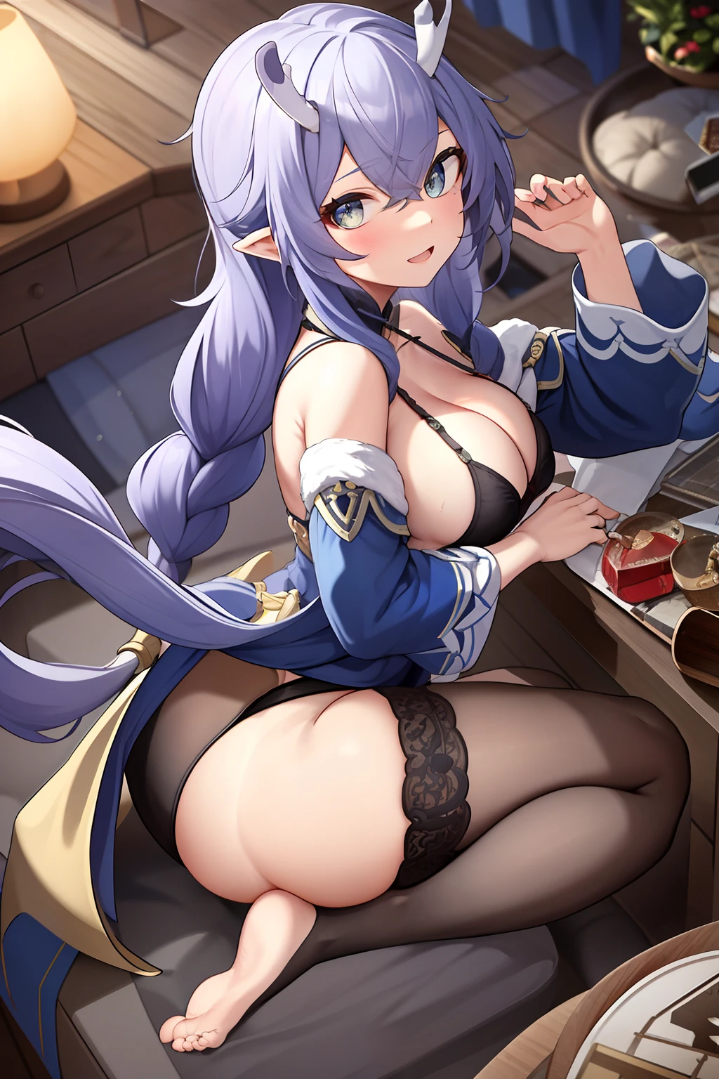 1girll,tmasterpiece,8K,Half realistic,4K,RTX,Shaders,brilliant texture work,bailu,semi-bare,Sexy big ass,Fiddling with sexy ass,Expose sexy breasts,The kinky is exposed ,Protruding anteriorly and posteriorly,gigantic cleavage breasts,semi-bare,Sexy big ass,Fiddling with sexy ass,Expose sexy breasts,The kinky is exposed ,Anterior convex and posterior,Pornographic,bailudef,Bare legged,Barefoot