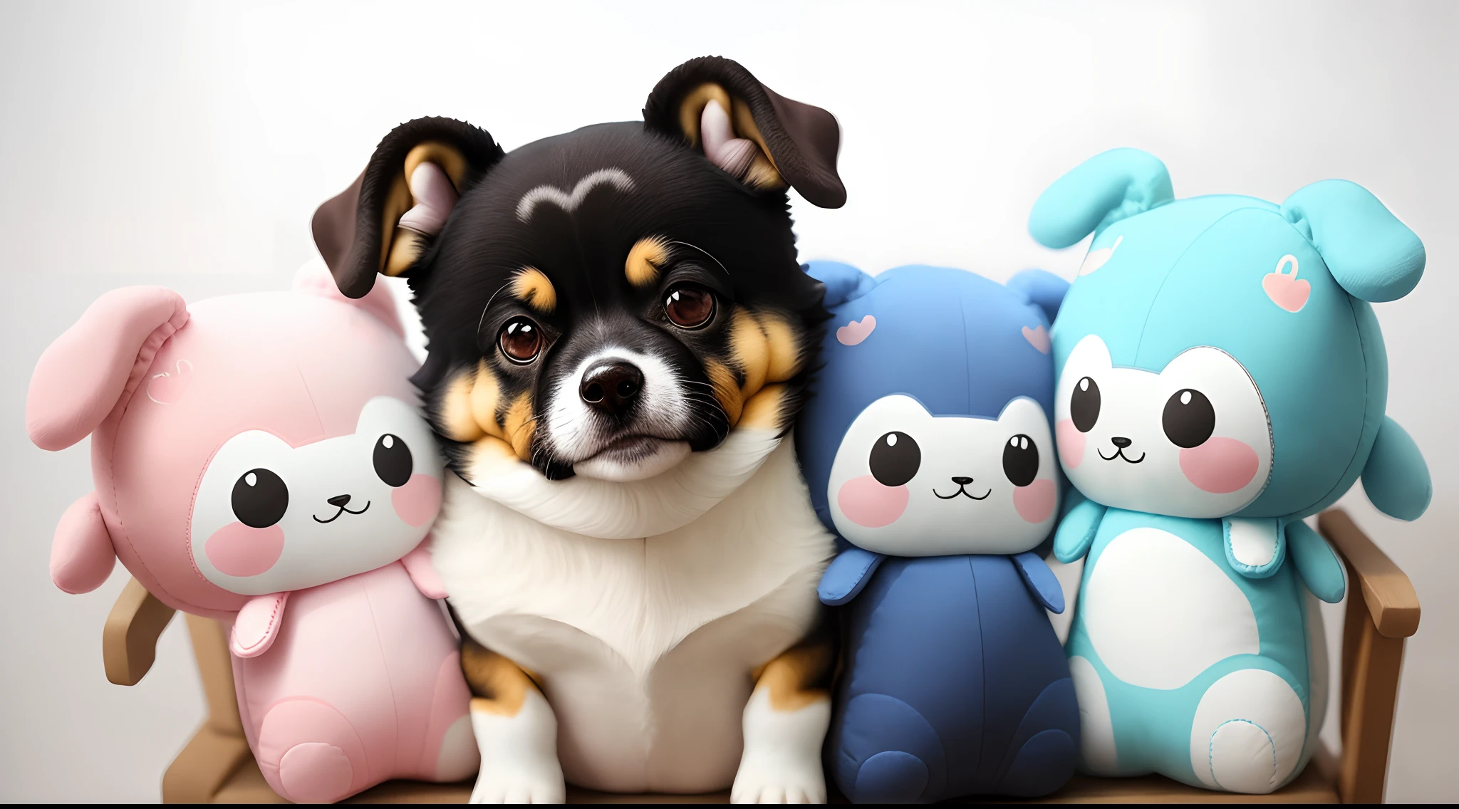 Eel dog kawaii fluffly plushies ren