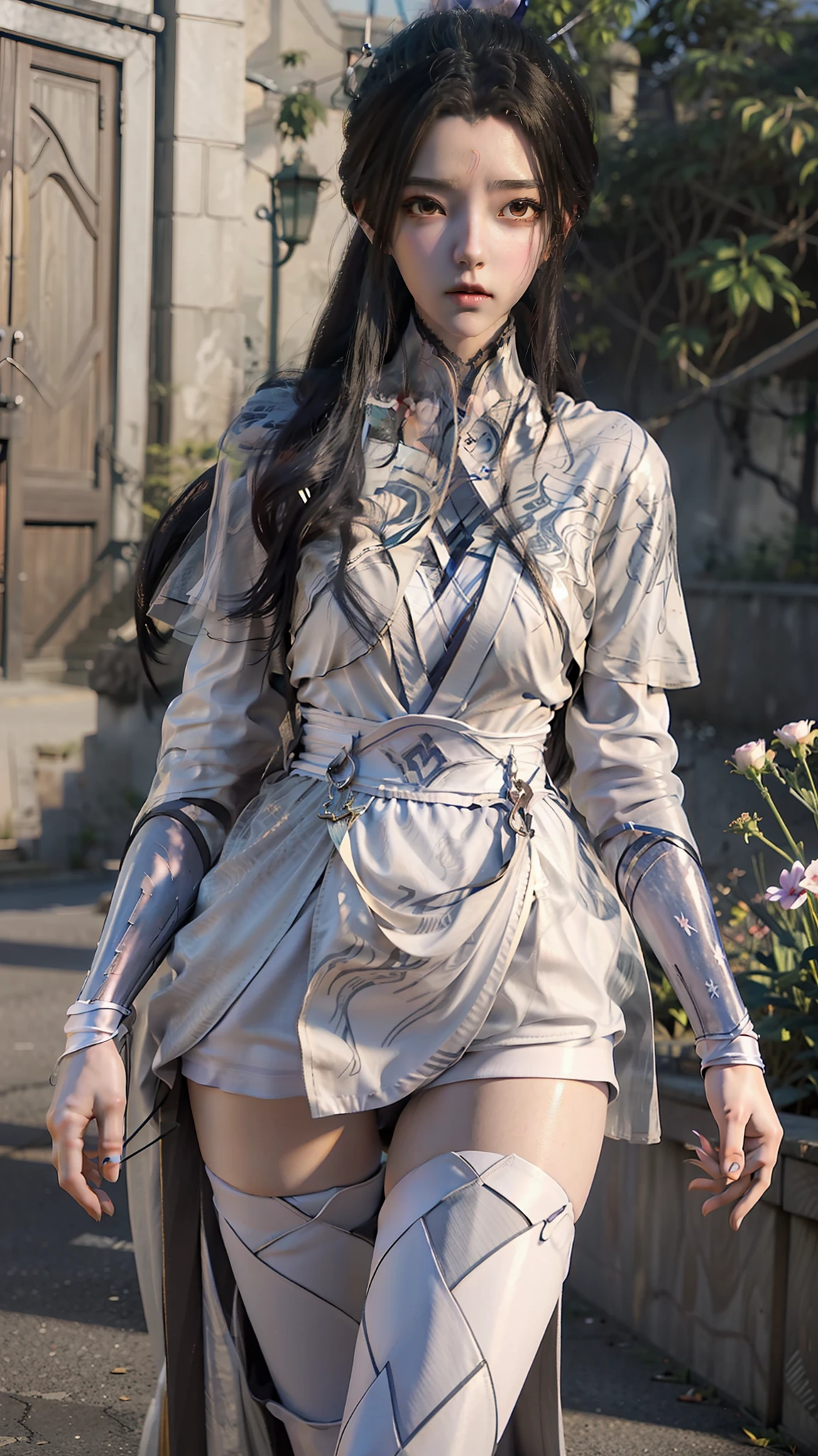 anime - style image of a woman in a short skirt and shirt, seductive anime girls, Smooth anime CG art, Surrealism female students, Surrealism female students, thighhighs and skirt, photorealistic anime girl rendering, beautiful and seductive anime woman, Realistic schoolgirl, Realistic anime 3 D style, 3 d anime realistic, Beautiful Anime High School Girls