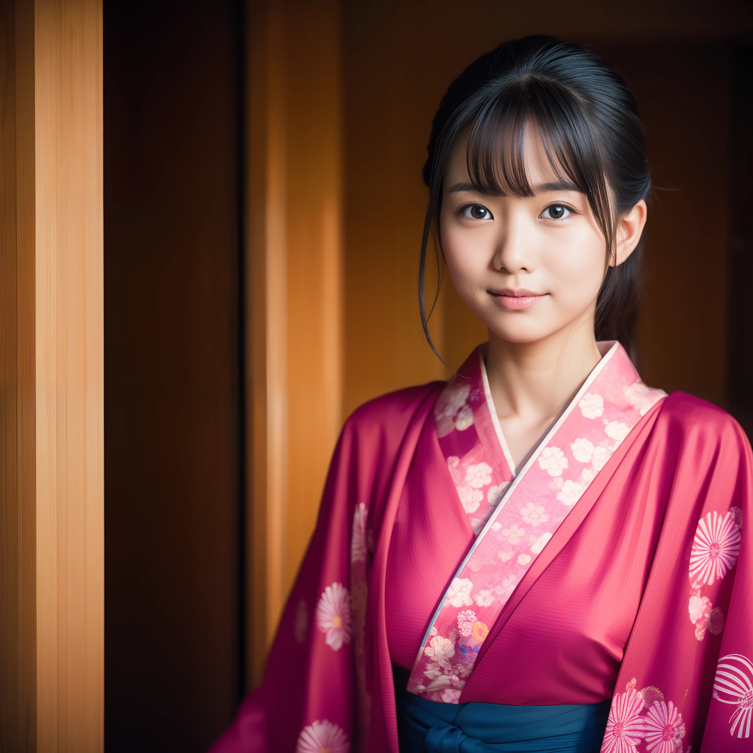 Aperture: F/8 - Female/16,Focal length: 35 mm,A hyper-realistic, Raw photo, Yukata beauty