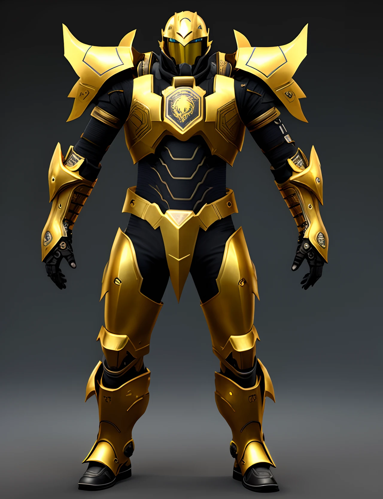 Golden Dragon Armor Cyberpunk