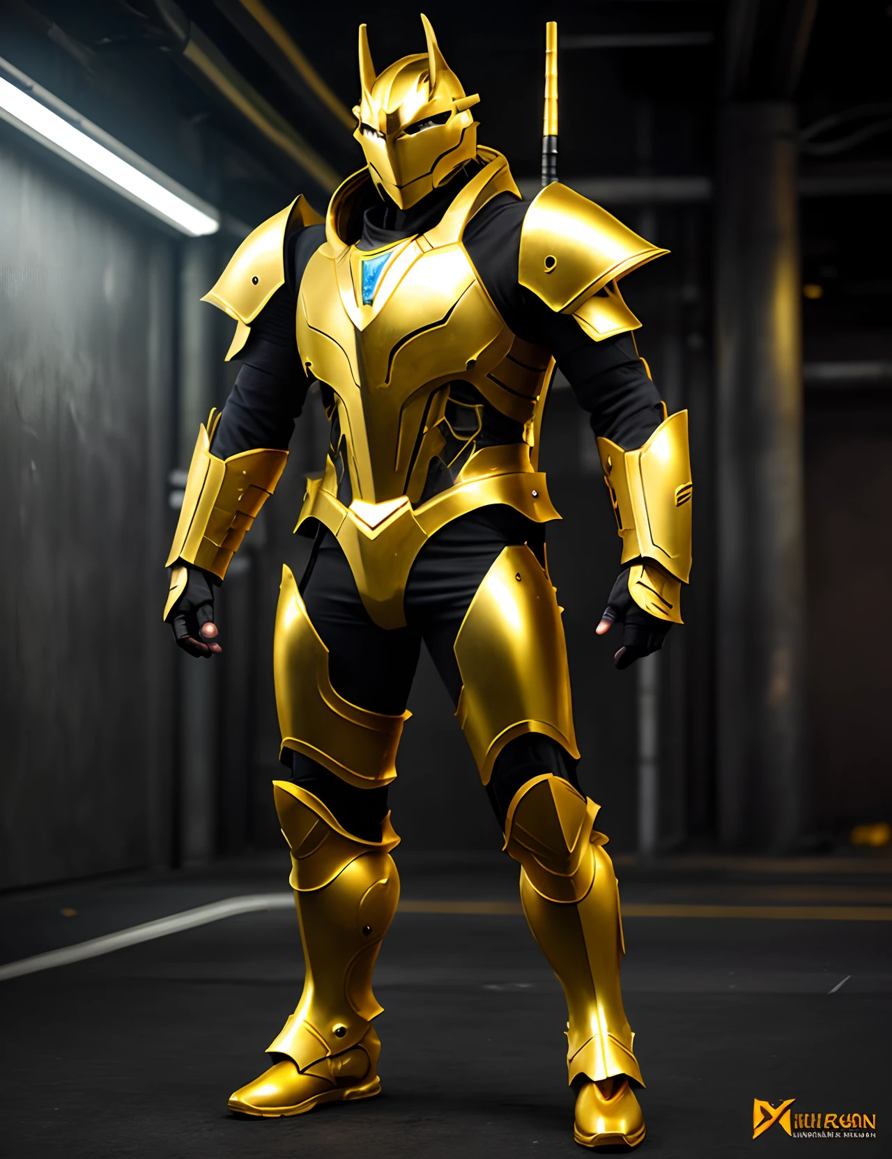 Golden Dragon Armor Cyberpunk