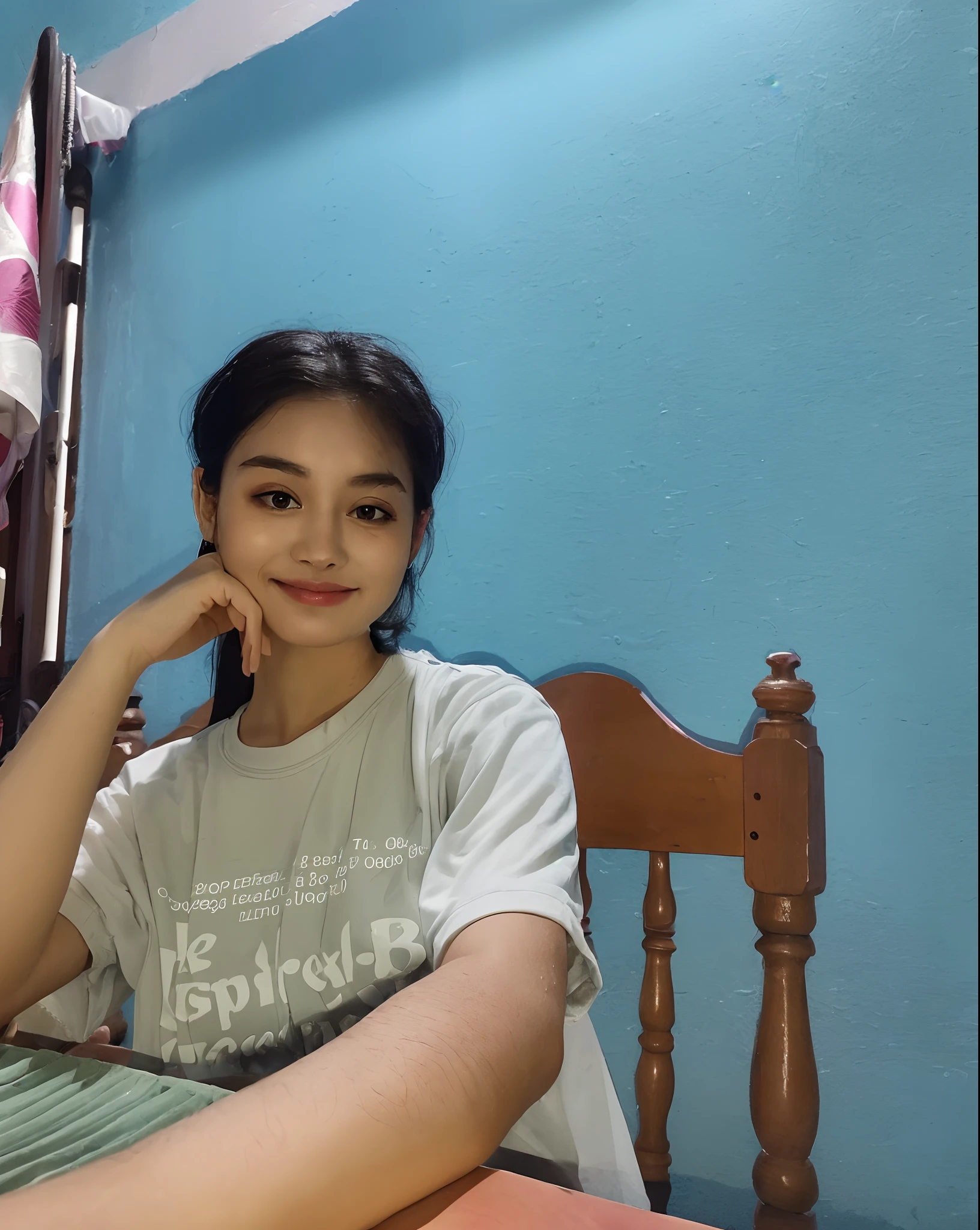 ((Best quality, 8k, Masterpiece :1.3)), 1girl, Pretty woman with slender abs :1.3, (Medium-short hair, Huge breasts :1.2), Cardigan :1.1, Ultra-detailed face, Detailed eyes, Double eyelid