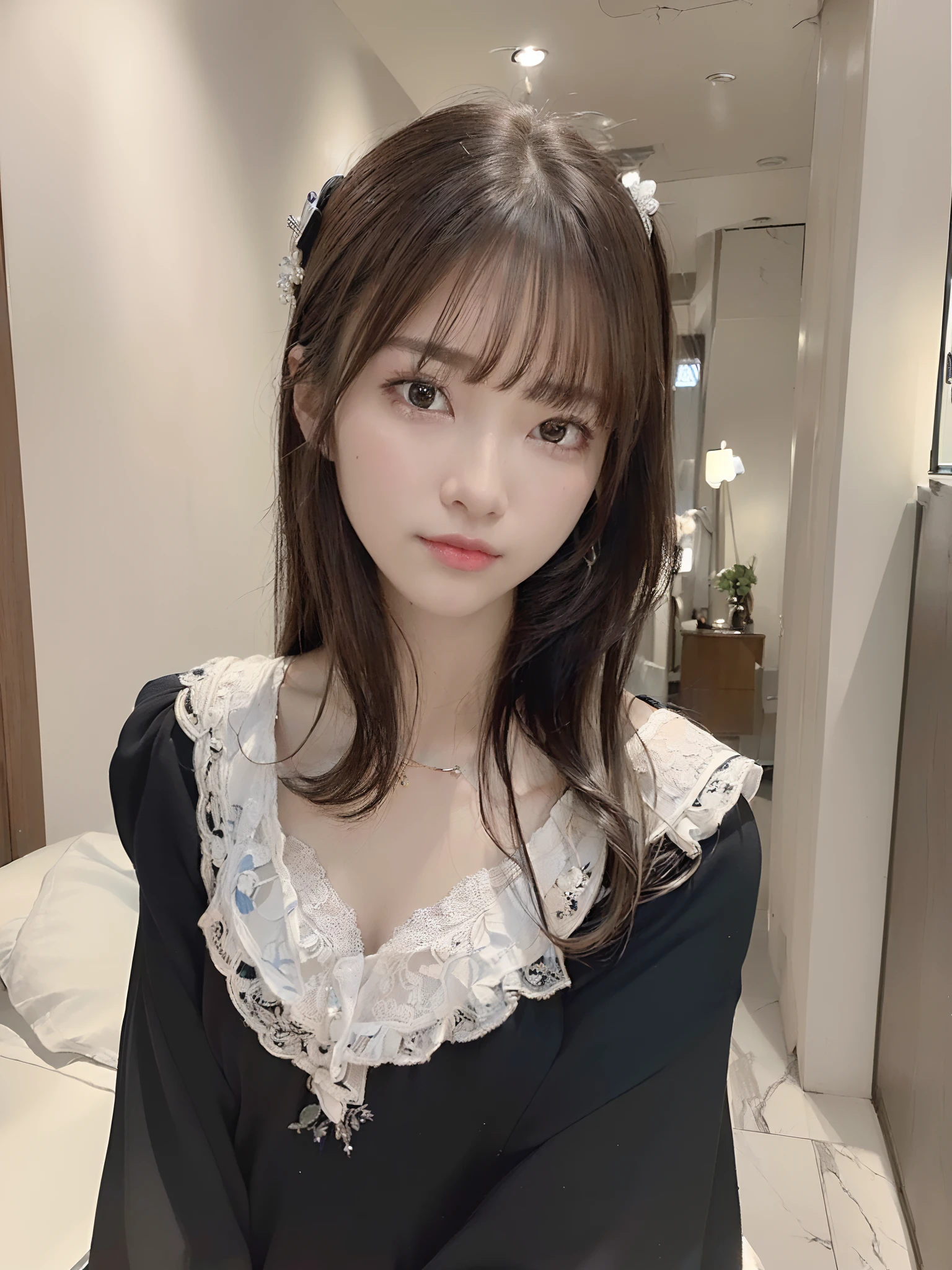 Wearing a neat dress