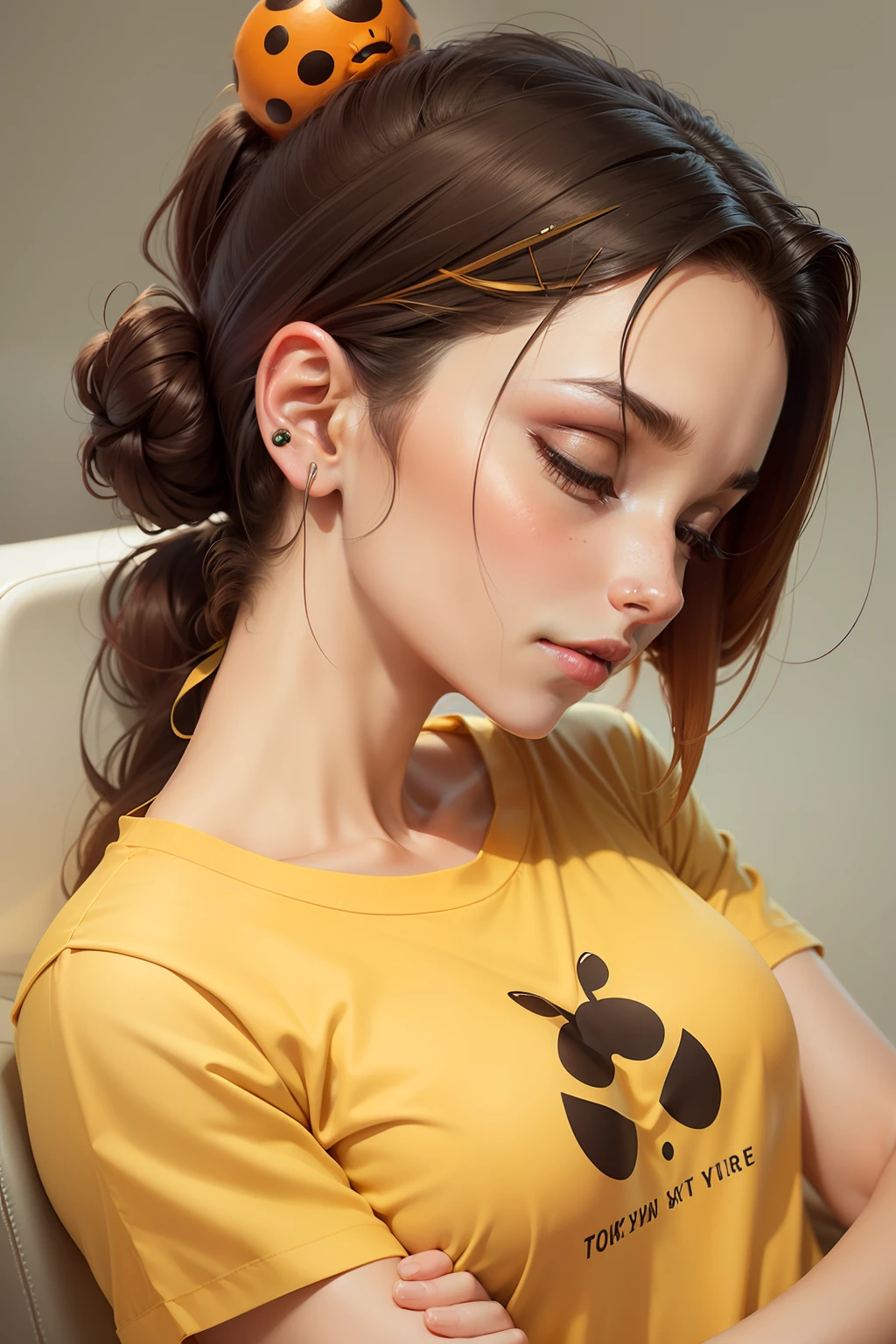A logo for ease, an ear acupuncture salon
A logo with a ladybug related to ease, an ear acupuncture salon
An orange and yellow logo with a simple and stylish font for ease, an ear acupuncture salon that offers relaxation for postpartum mothers and tired workers