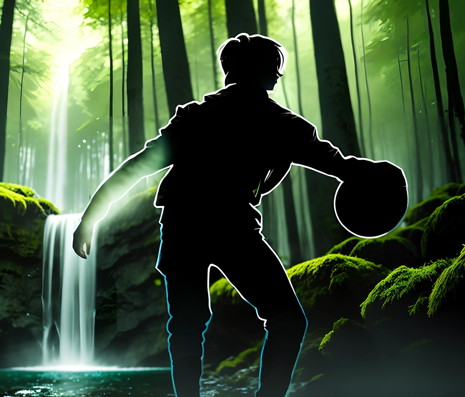 No man's forest，waterfallr