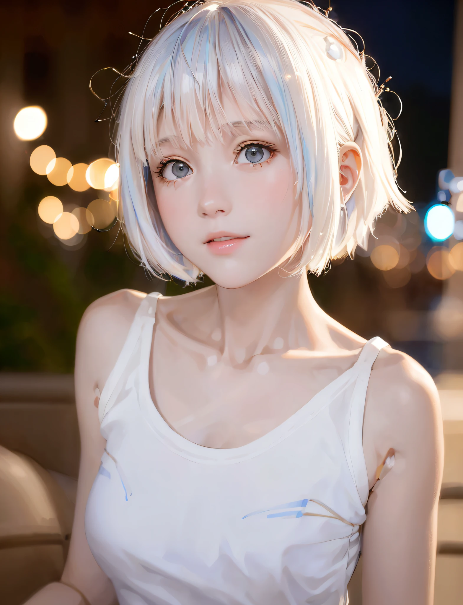 (((masterpiece))), (((best quality))), ((ultra-detailed)), (highly detailed CG illustration), ((an extremely delicate and beautiful)),(cute delicate face),cinematic light,
((1mechanical girl)), solo, half body,((bare shoulders)), (machine made joints:1.4), ((mechanical limbs)), (exposed muscles), (blood vessels connected to tubes),(a brain in container:1.3),((mechanical vertebra attaching to back)),((mechanical cervical attaching to neck)),
((sitting)),(wires and cables attaching to head and body:1.5),small breasts, ((long hair)), ((blue hair)),(character focus),science fiction