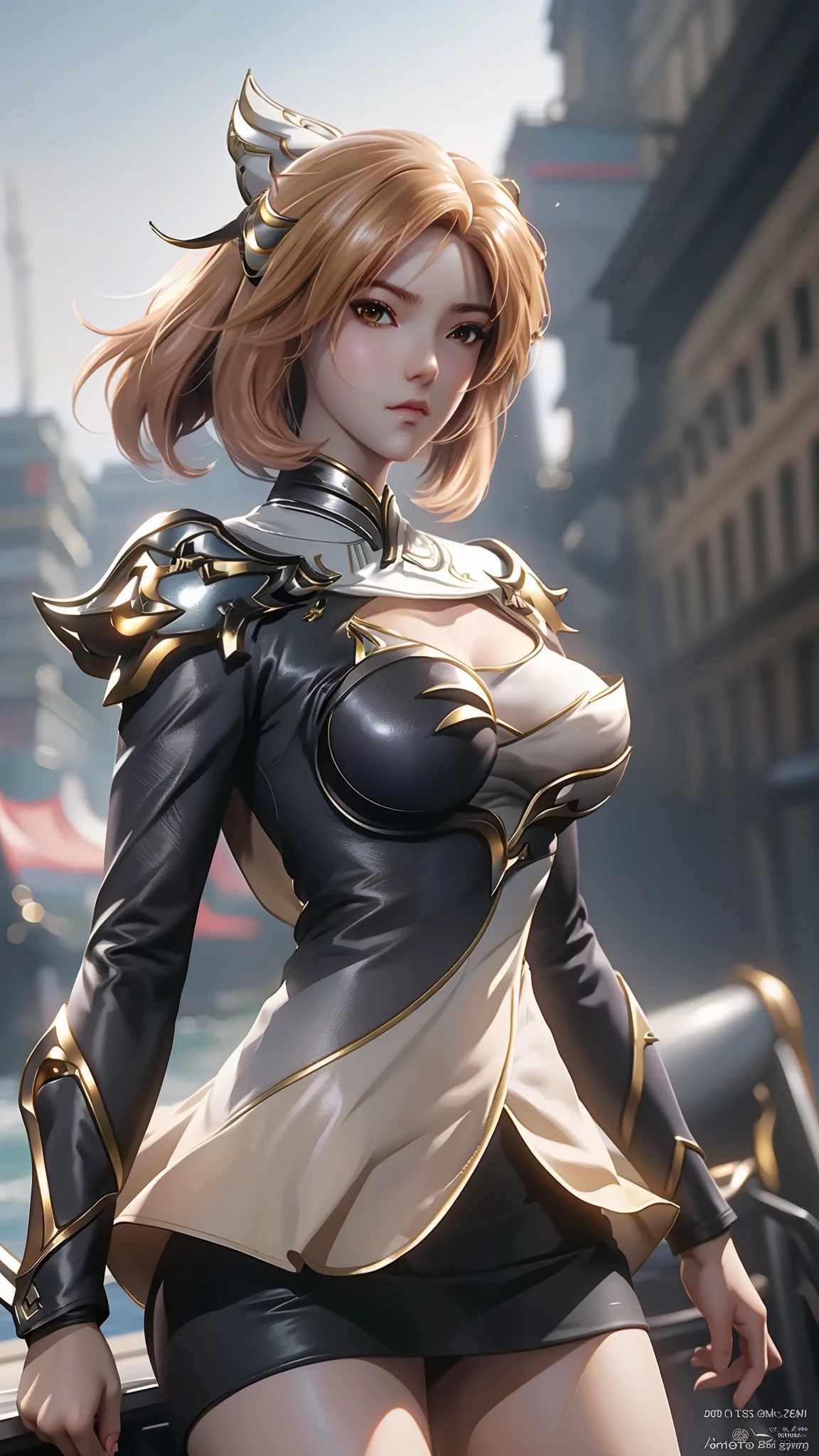 Close-up of a woman in a short skirt standing on a boat, Extremely detailed Artgerm, Range Murata and Artgerm, Style Artgerm, art-style, trending artgerm, beautiful and seductive anime woman, IG model | Art germ, Artistic germ style, 《overwatch》Anna, like artgerm