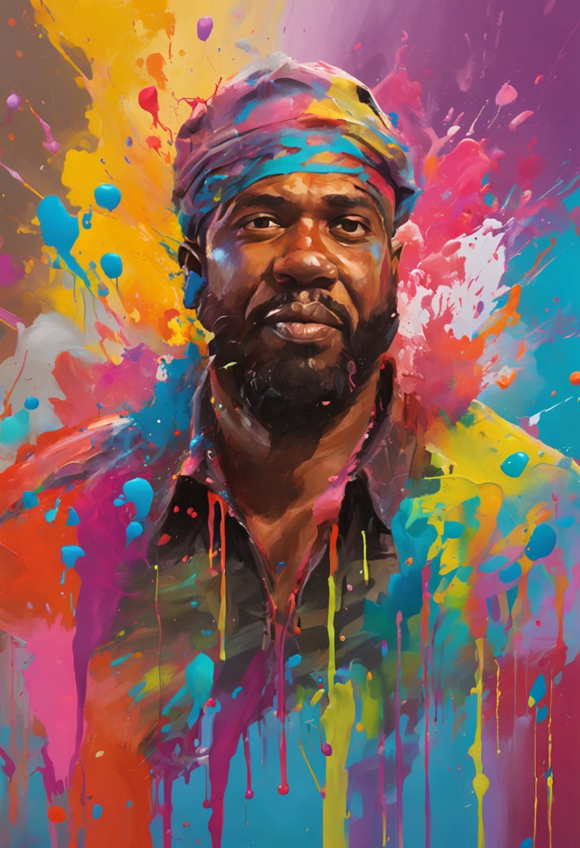 Splash art, Fortnite style, portrait poster, (whitebackground)), splash style of coloful paint, contour,hyperdetailed intricately detailed, unreal engine,fantastical, intricate detail, splash screen, complementary colors, fantasy concept art, 8k resolution, deviantartmasterpiece, oil painting, heavy strokes, paint dripping,splash arts