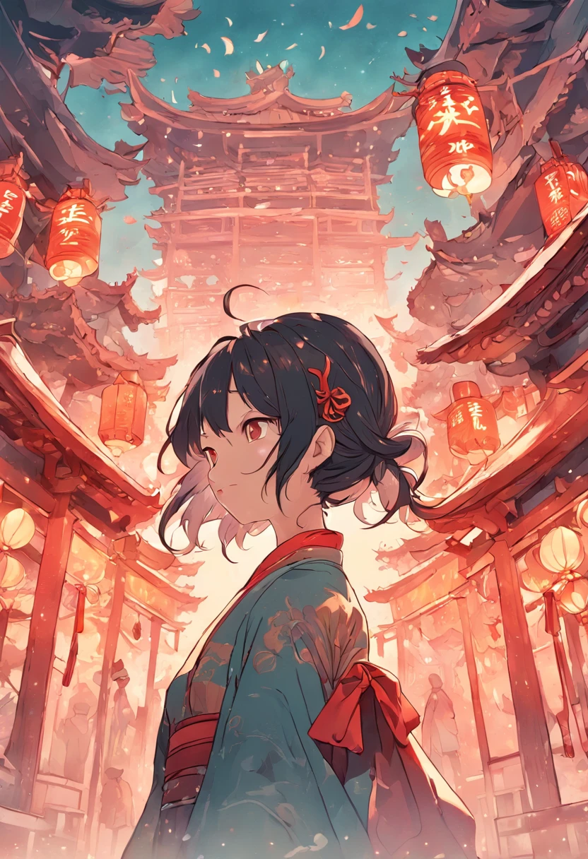 (China - Chic chinese landscape, anatomically correct,Oriental elements),(China - chic illustration:1.5, Vector painting:1.5),(Chinese colors, senior color matching,Gradient background,White background),(Very detailed, reasonable design, Clear lines, High sharpness,best quality, masterpiece, official art, movie lighting effects, 4K )