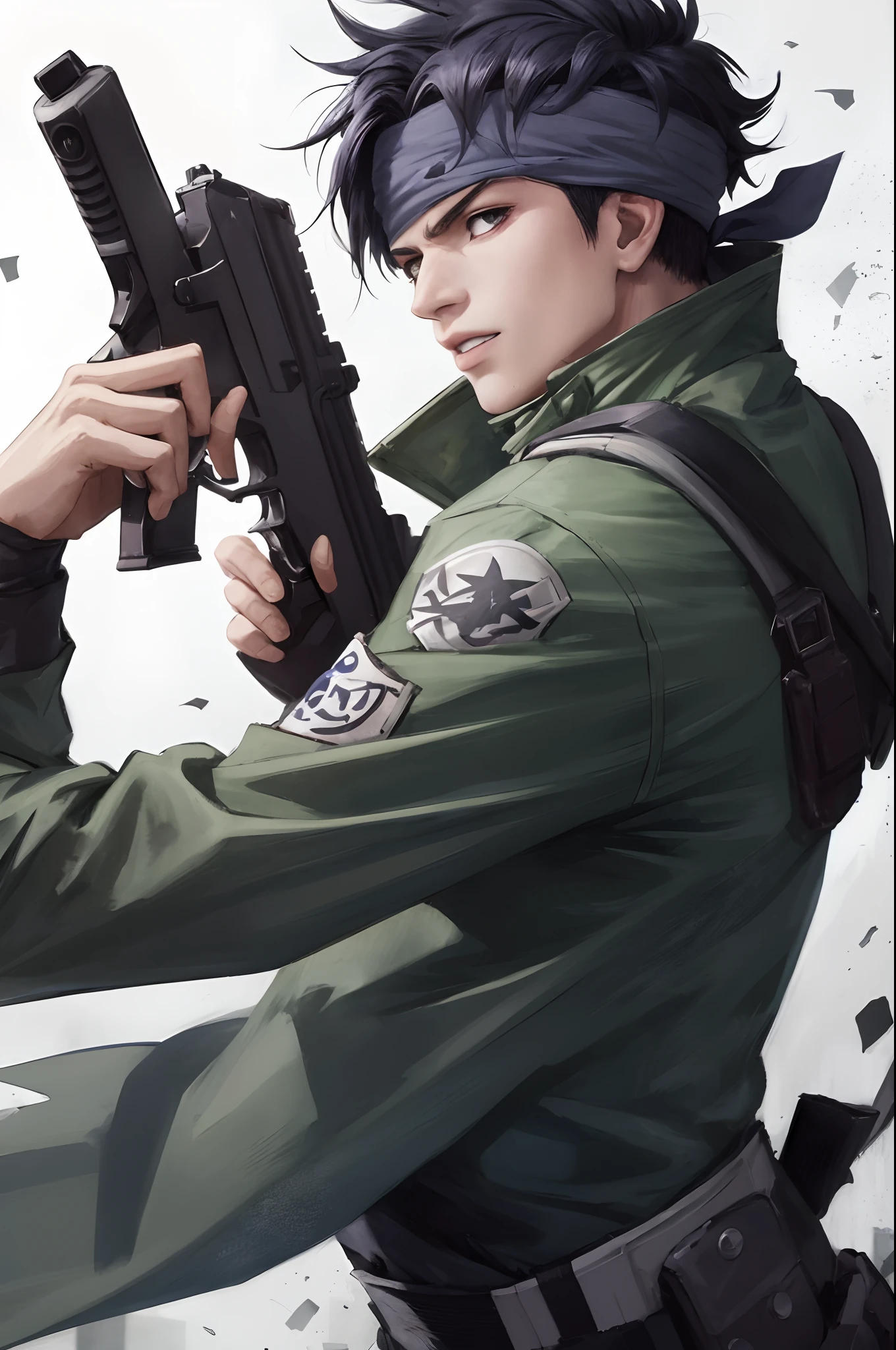 Kakashi with gun