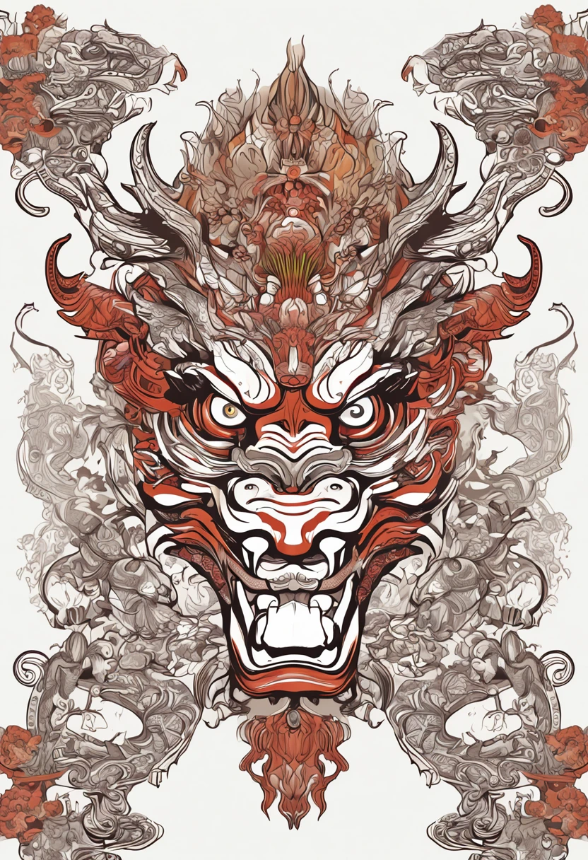 (masterpiece, top quality, best quality, official art, beautiful and aesthetic:1.2), a stunning art, abstract, flowery, centered, intricate, highly detailed, breathtaking beauty, precise line art, vibrant, comprehensive, cinematic, deep shadows, a yellow lion with an orange mane <lora:Dhevv-HannyaMaskConcept:1.0>