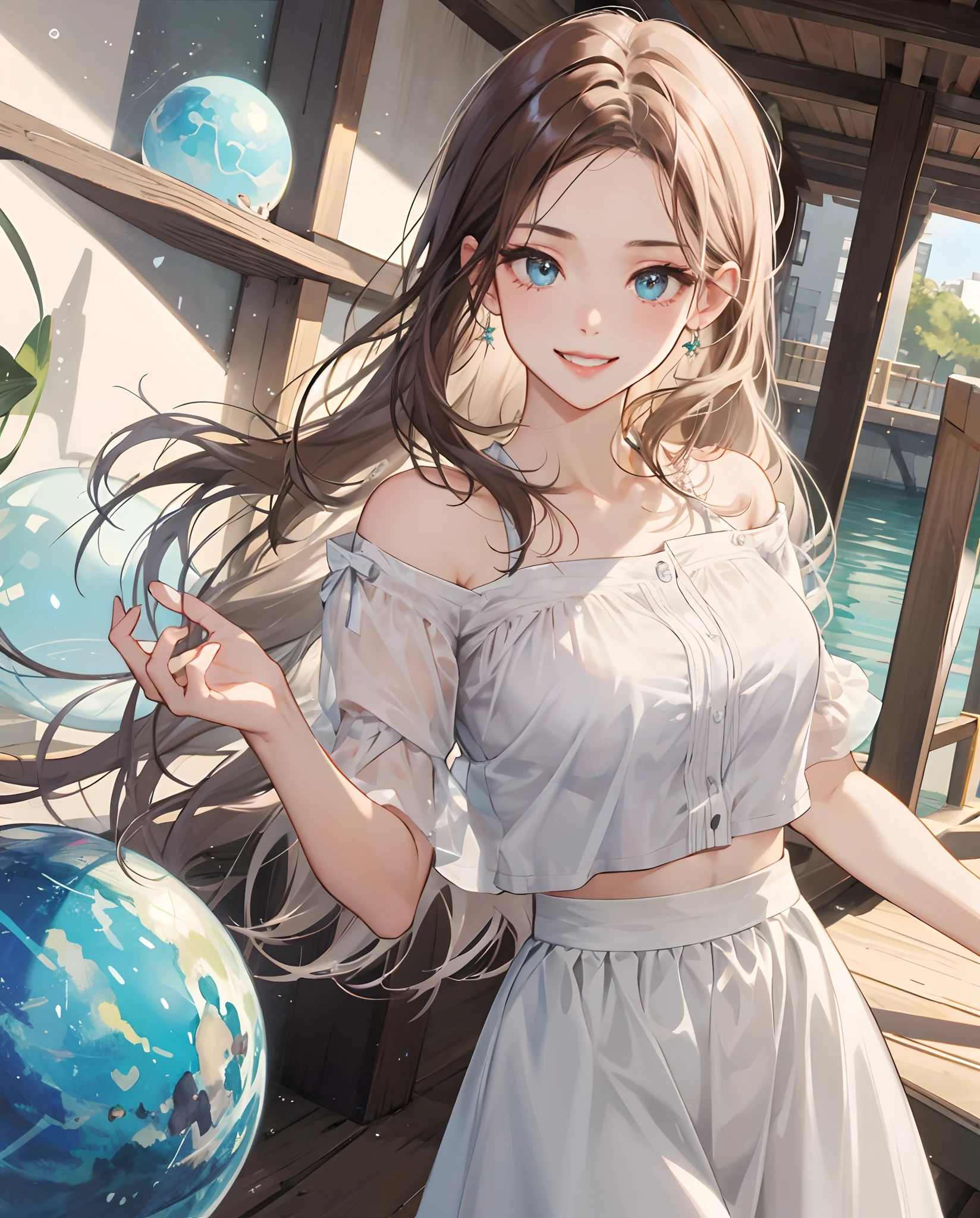 ((Best Quality, 8K, Masterpiece: 1.3)), 1girl, Slim Abs Beauty: 1.3, (Hairstyle Casual, Leaky Big Breasts: 1.2), Dress: 1.1, Super Fine Face, Delicate Eyes, Double Eyelids, Smile, Home