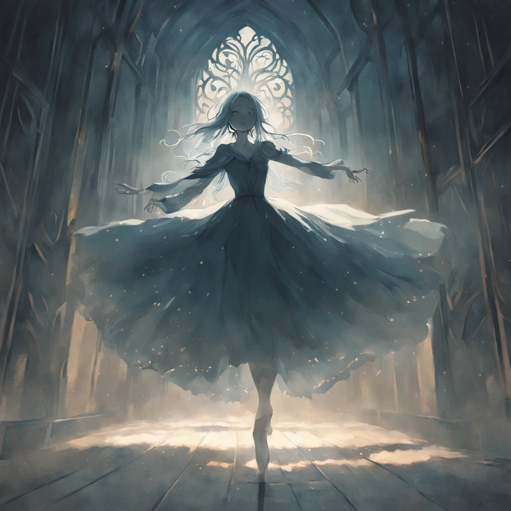 "Enter a haunting tale where an ethereal figure traverses the blurred line between reality and the supernatural. This ghostly presence haunts the psyche of a troubled person, weaving through the corridors of their mind, embodying their fears and desires. Imagine a dark emotional landscape, where the ghostly entity personifies their inner demons. With a cool aura of allure, it guides the individual through their memories, confronting suppressed truths. Other spirits--echoes of past experiences--mingle in a haunting ballet. As the entity delves deeper, the journey becomes one of self-discovery, blurring the line between tormentor and guide. The troubled individual navigates a path that unearths both fears and potential. The ethereal figure becomes a symbol of the intricate dance between human spirit and the supernatural unknown."