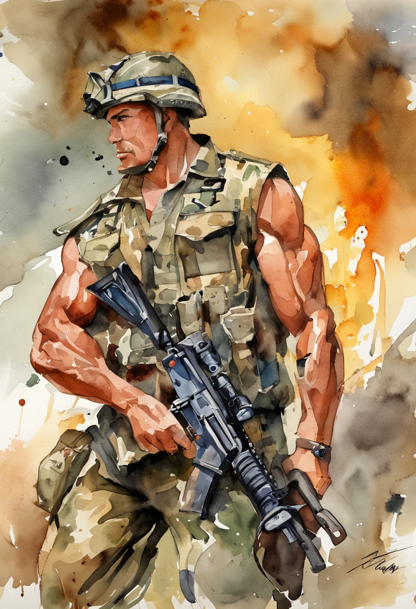 Contra clearance site,Tense atmosphere,pix,Two macho men,Grab it in hand,Attack the enemy