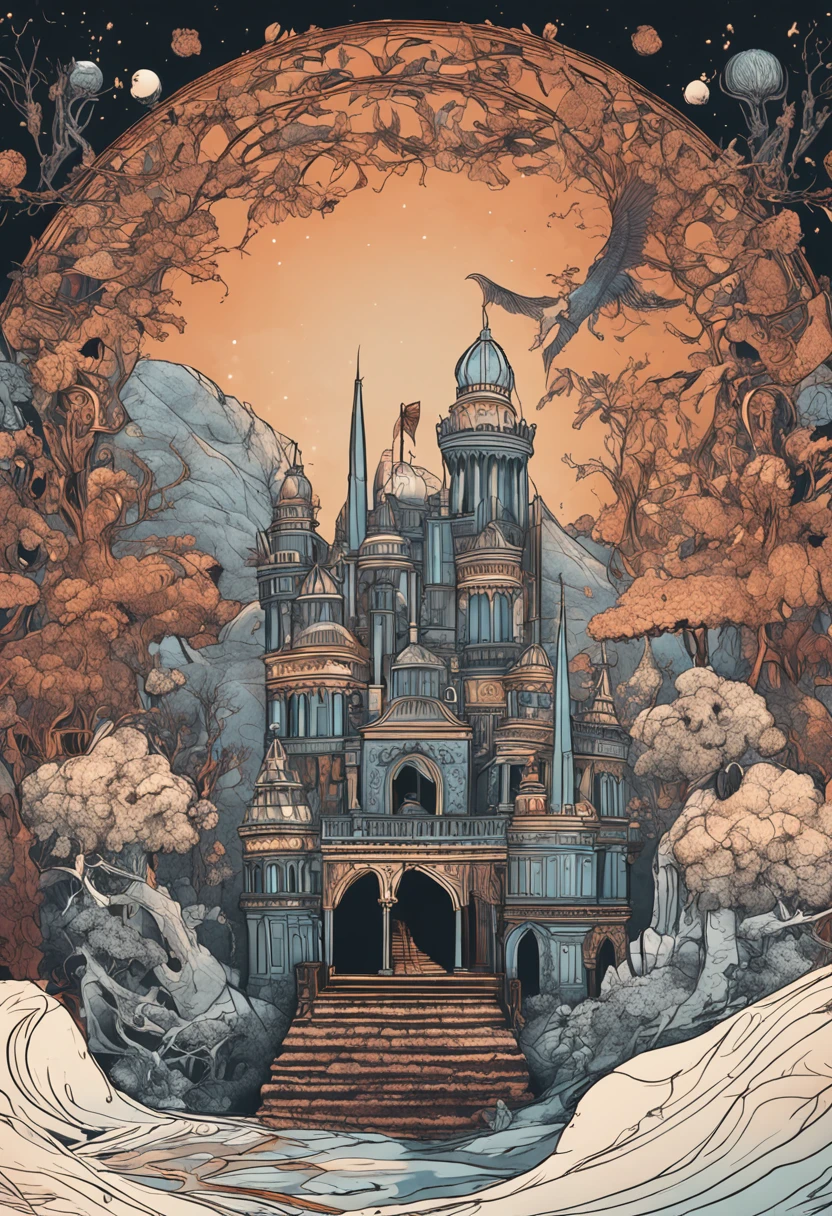 (dark magic), (grim), diadem, (intricate details), (hyperdetailed), 8k hdr, high detailed, lot of details, high quality, soft cinematic light, dramatic atmosphere, atmospheric perspective