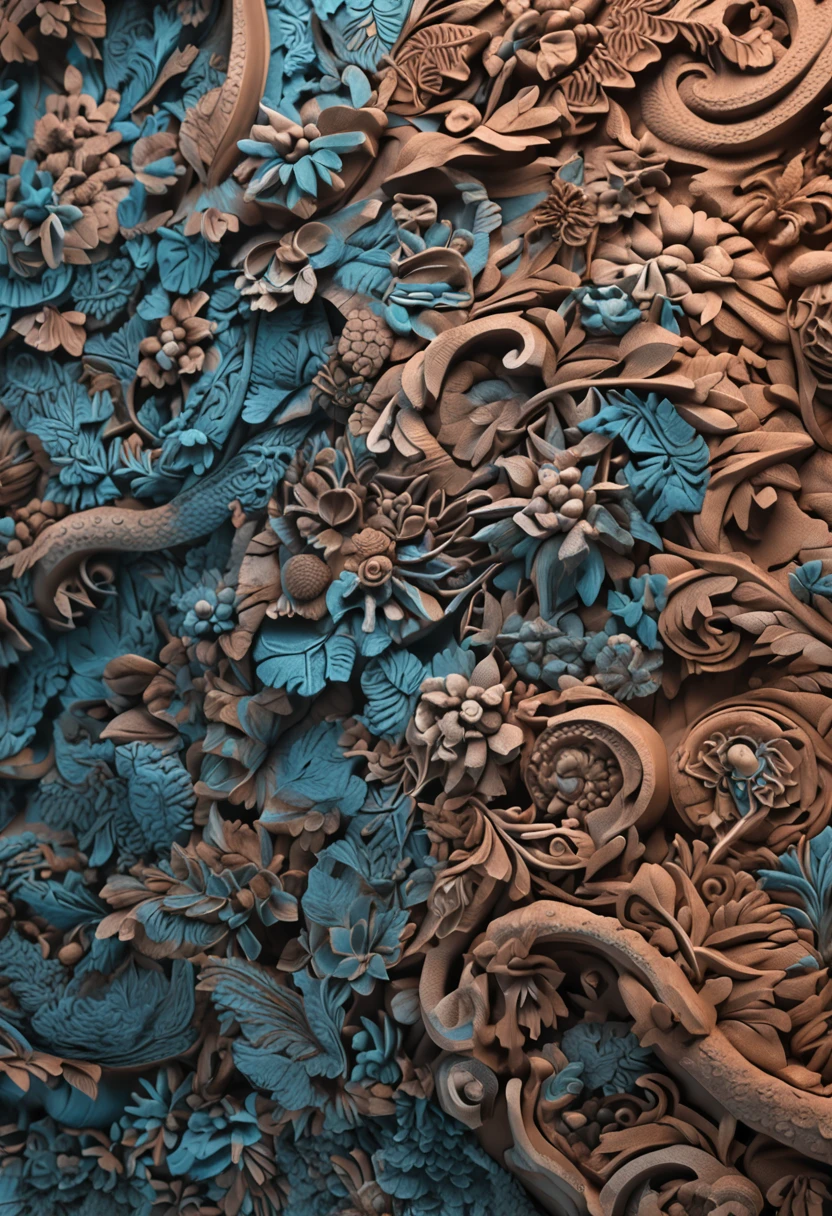 (Full view, complex, outdoor), (a superb Artisanal Foam carving art, Nano-organic life form), (High quality, Highly detailed, Sharp focus, 8K UHD, Nikon Z7 II, photography)