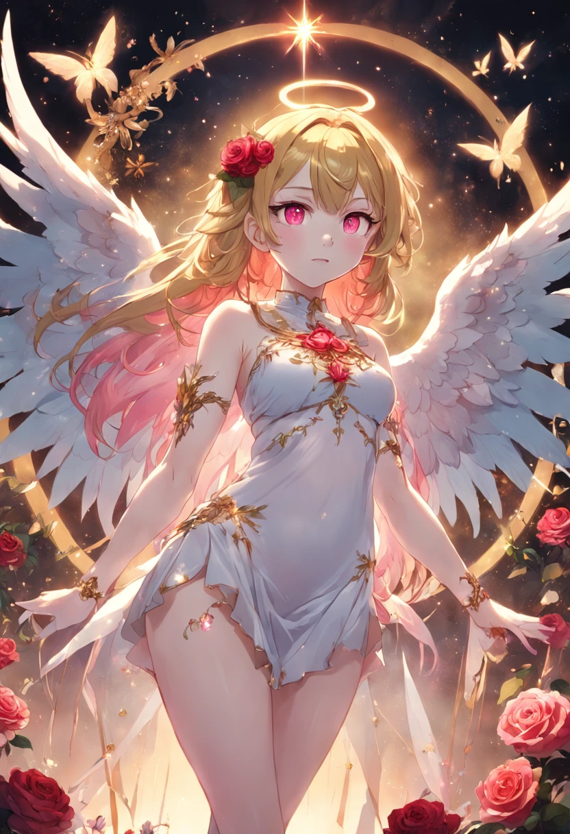 A 16-year-old female hentai character. She has long hair and is wearing underwear, flowing underwear that accentuates her sexy pose. The full body concept showcases her clear outfit design. This woman's full body art is a great example of detailed outfit design for any hentai-styled character.