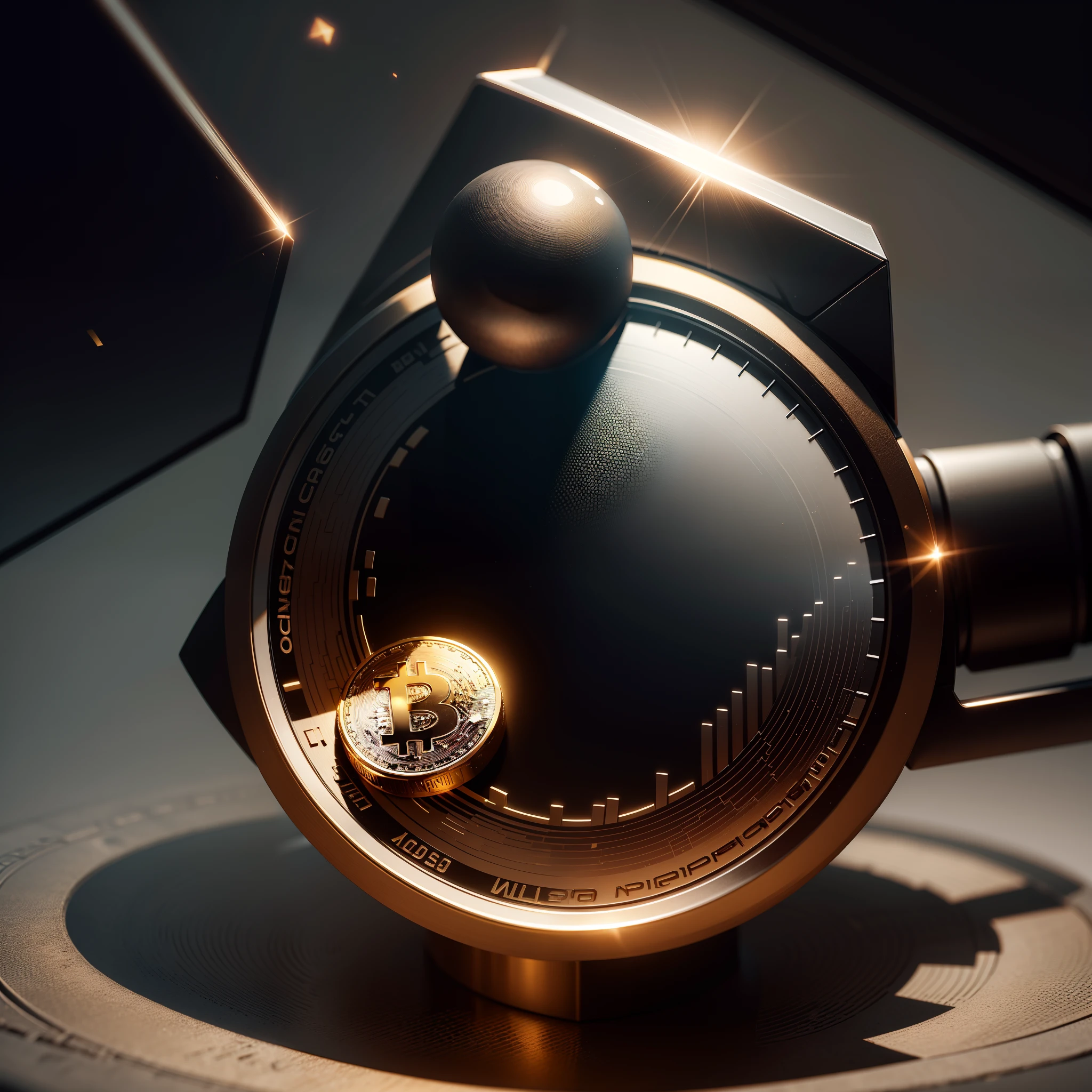"moeda do bitcoin bem definida"  +[solid, Minimalista] + [vector illustration, sharpened details] + [Graphics Engine Leonardo Diffusion, Rendering Engine Leonardo style, Prompt Magic v2, 2024x2024 px, Guidance Scale 7, Strength 0.4