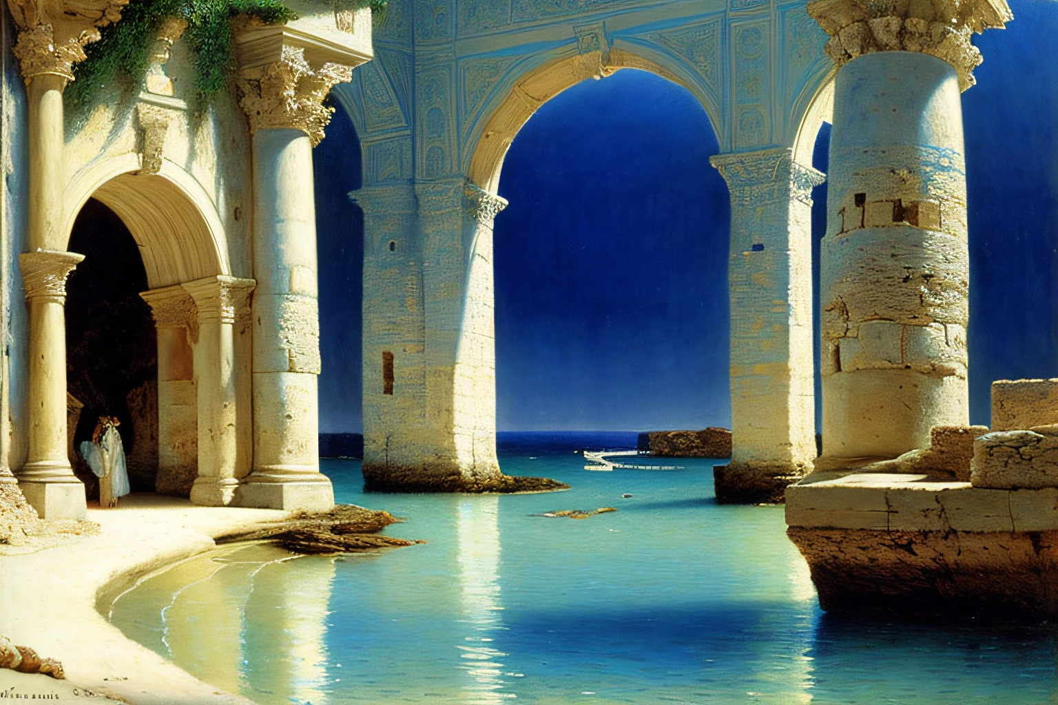 grotte, Ocean B4leu Cobalt, Village Alma Tadema