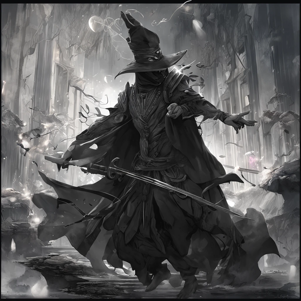 Best quality, Masterpiece, 超高分辨率, (photograph realistic:1.4), surrealism, Dream-like,fusionart, Shadowdancer, shadow magic, darkness control, stealth, shadowstep, umbral spells, hidden blade,