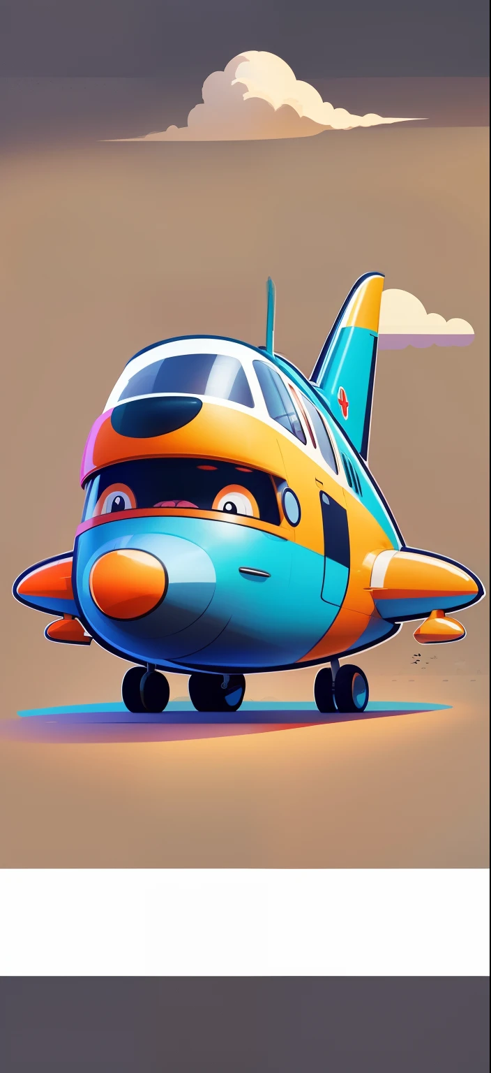 Cartoon airplane with a happy face, plane, plane illustration, aeronaves voadoras, plane, Planes, aeronave, hd illustration, aeronaves realistas, cartoon illustration, the other is used for flight, aeronaves velozes, Clipart, Airplane in the sky, Planes, pronto para voar, voar, uma madeira, Voando no ar, in cartoon style, Funny