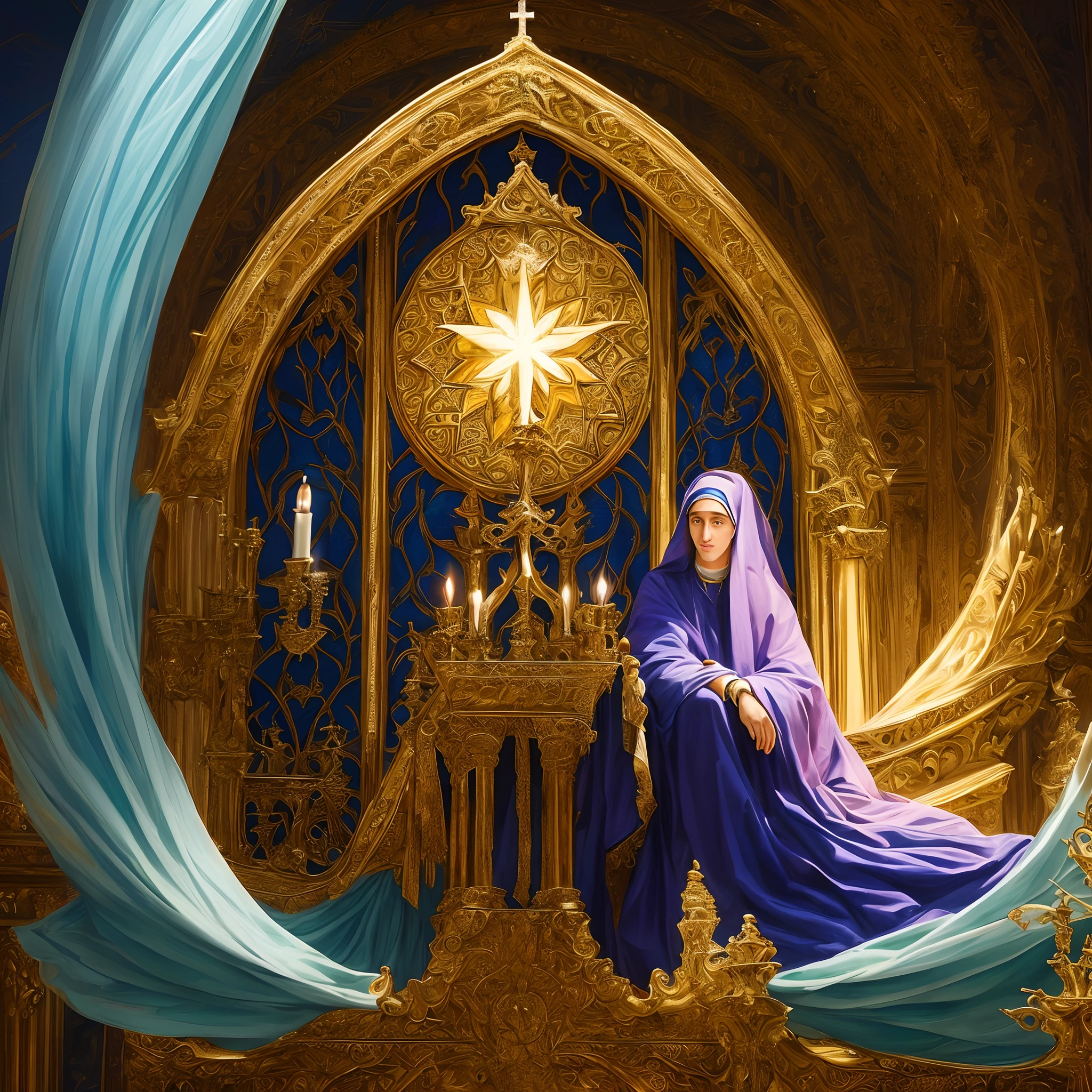 Image rediscovering identity in god after betrayal